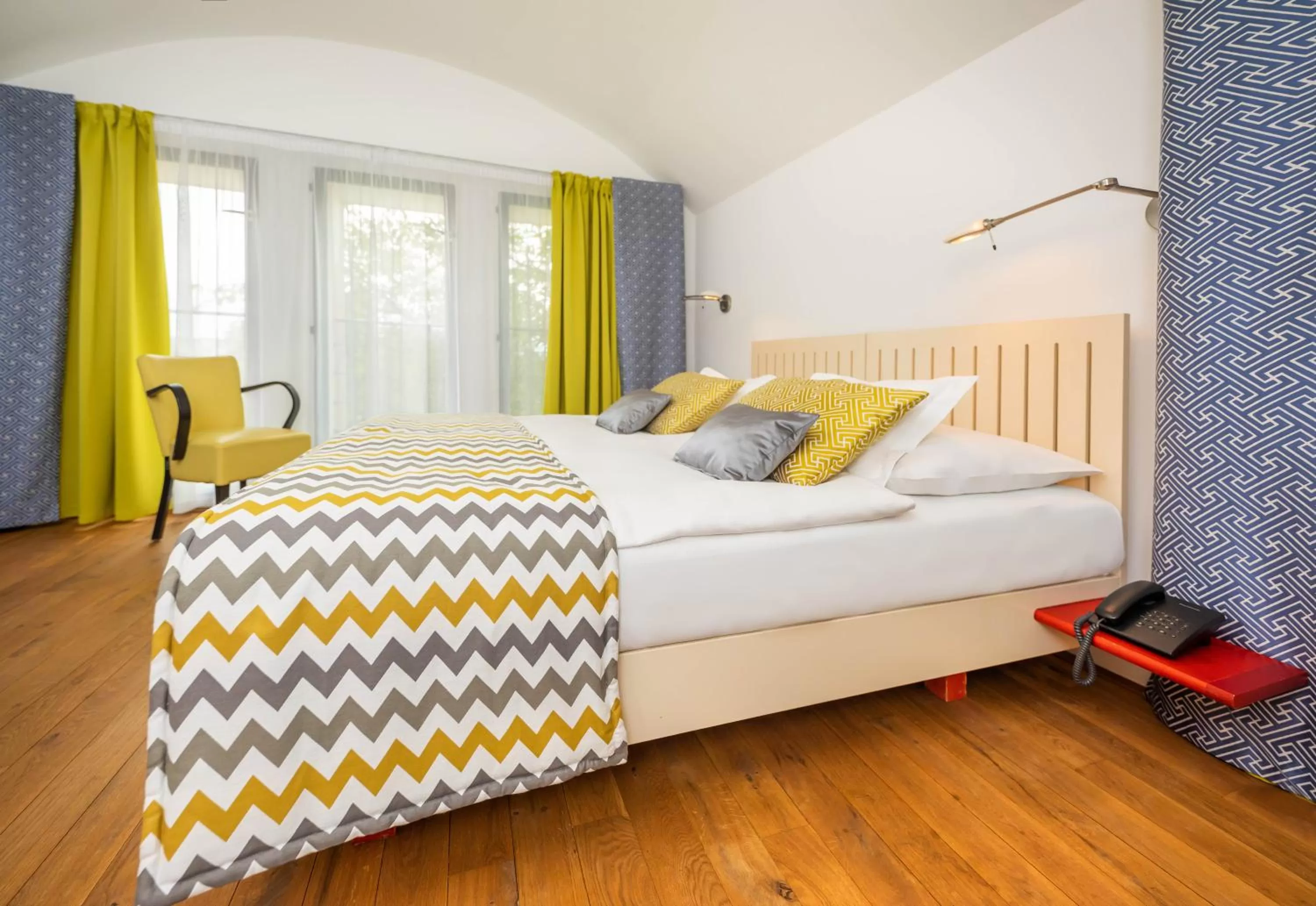 Bedroom, Bed in Bellevue Hotel Benešov