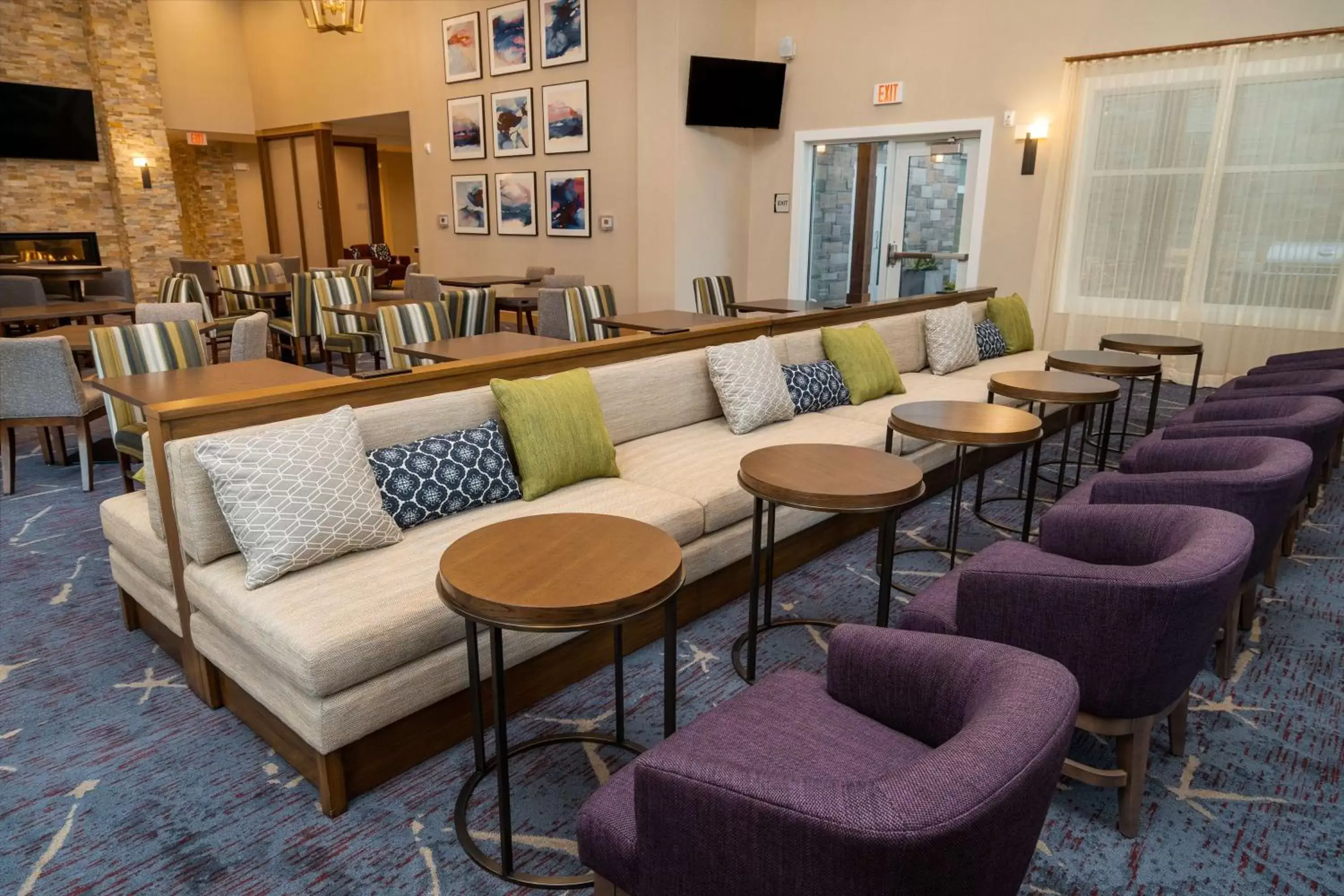 Lobby or reception, Lounge/Bar in Homewood Suites By Hilton Rancho Cordova, Ca