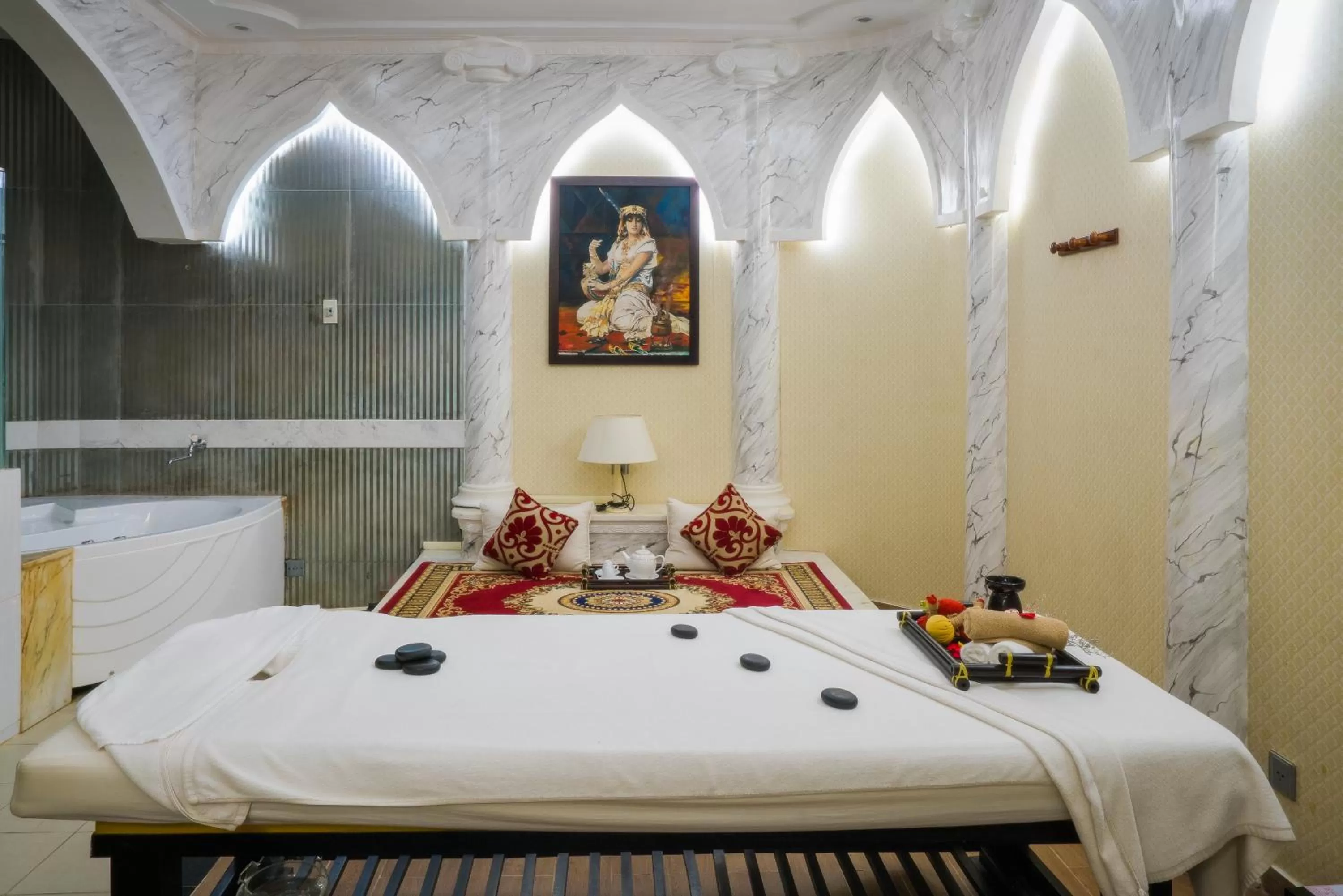 Spa and wellness centre/facilities, Bed in Galina Hotel & Spa