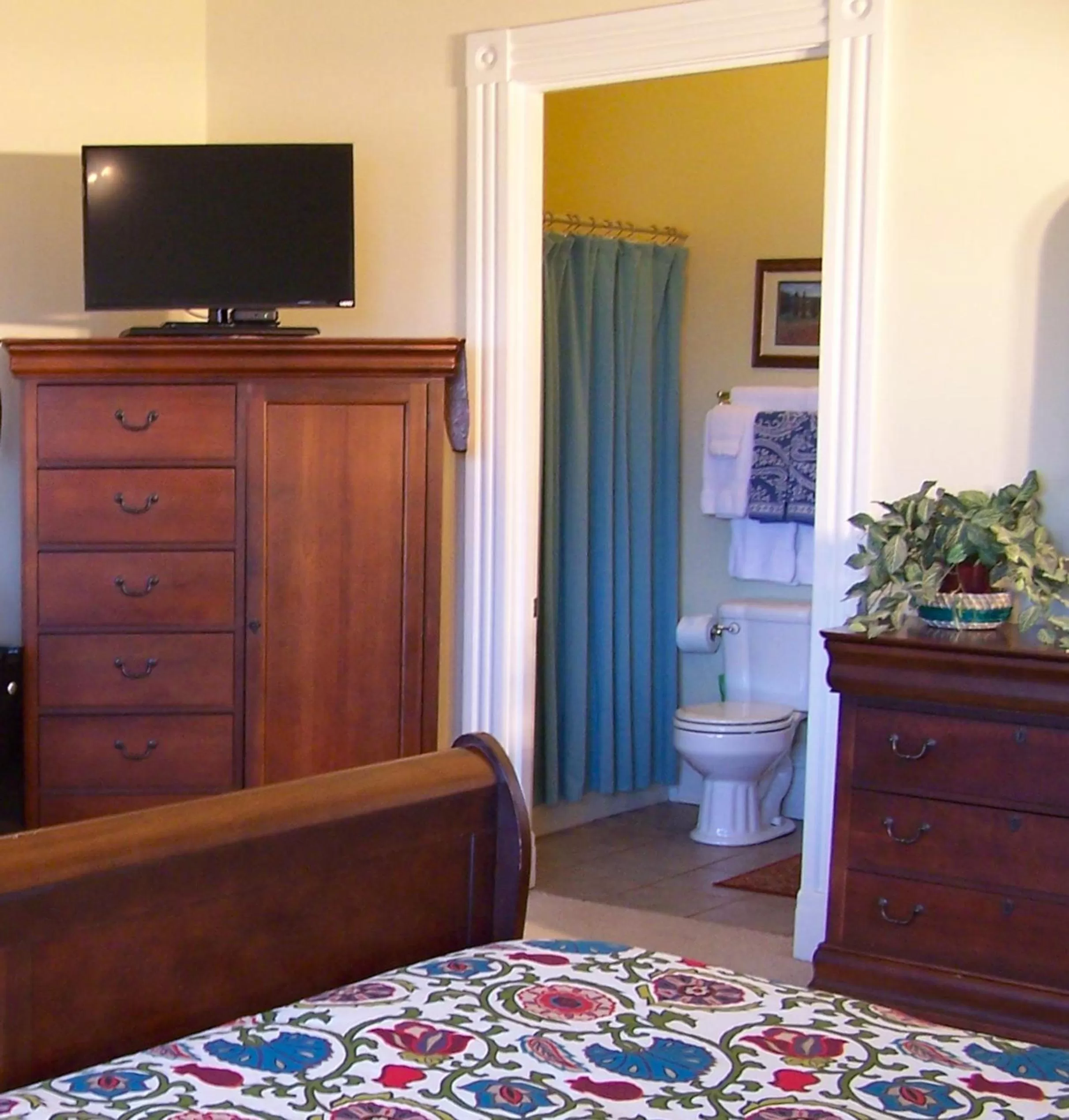 Bathroom, TV/Entertainment Center in Lyndon House Bed & Breakfast