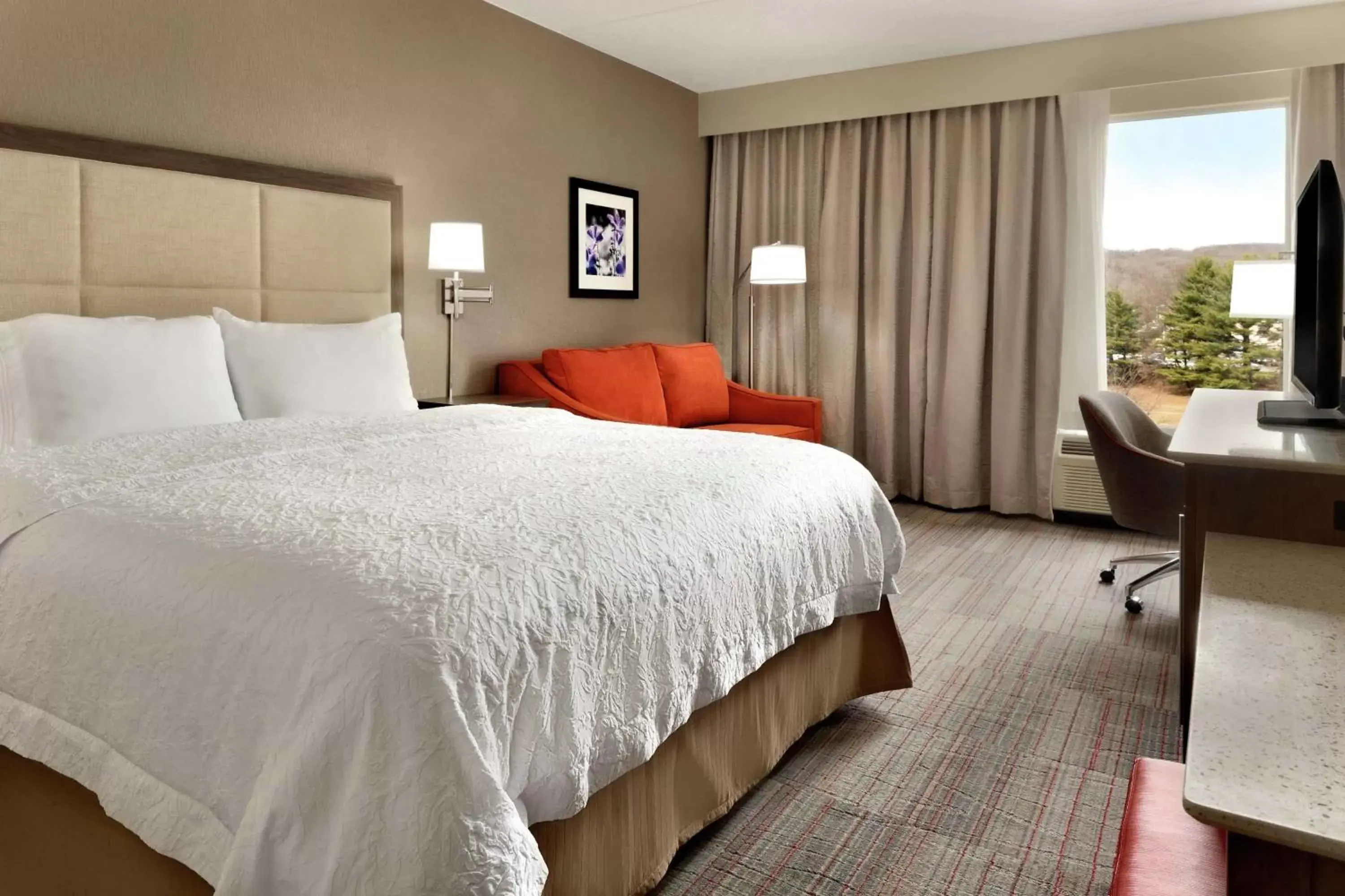 Living room, Bed in Hampton Inn Denville-Rockaway-Parsippany