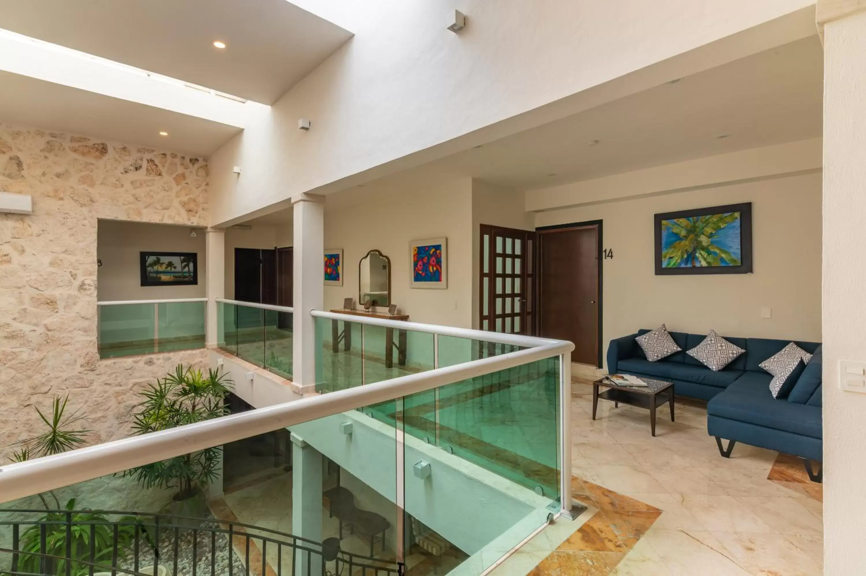 Living room, Swimming Pool in Villa Palmeras