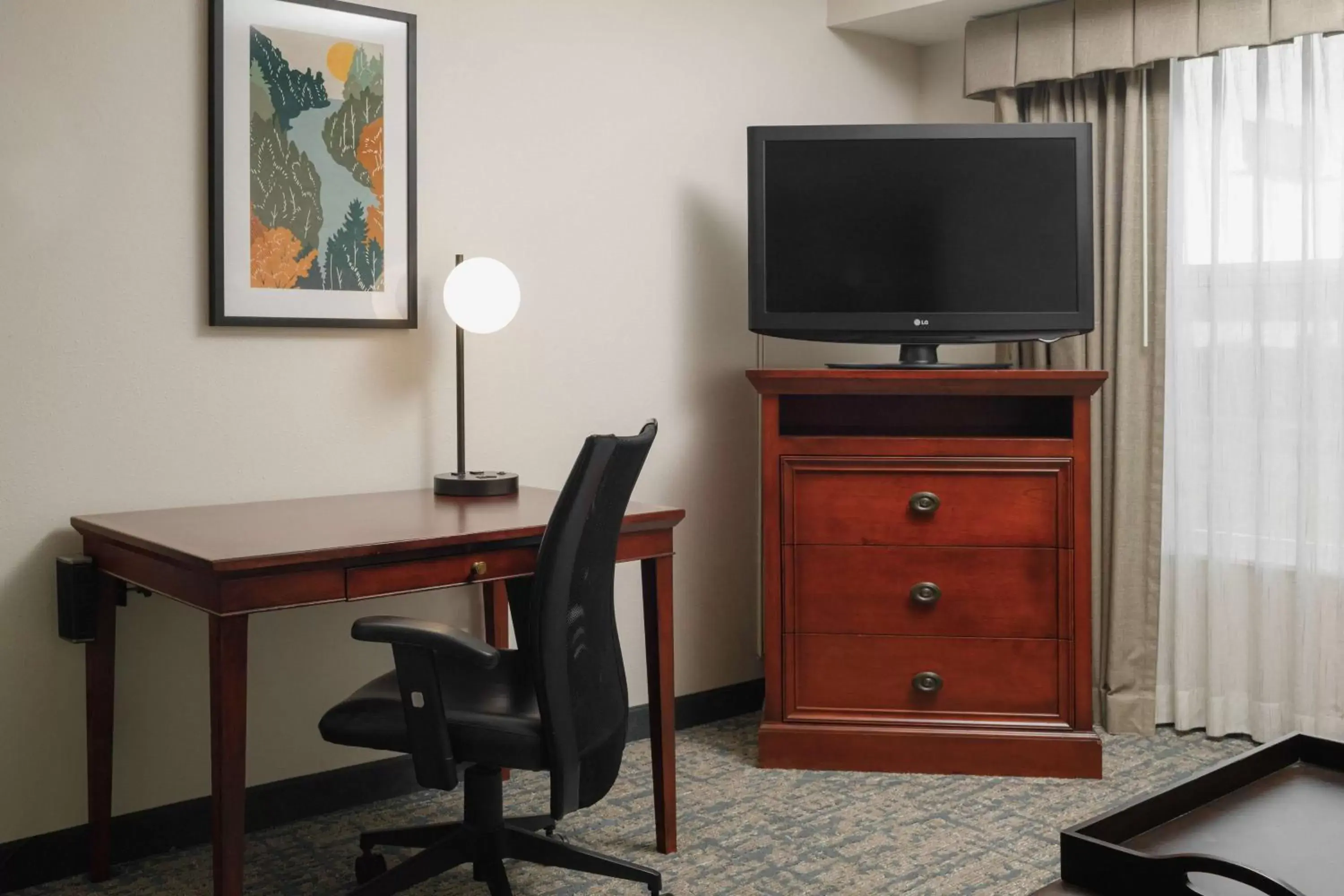 Bedroom, TV/Entertainment Center in Homewood Suites by Hilton Knoxville West at Turkey Creek