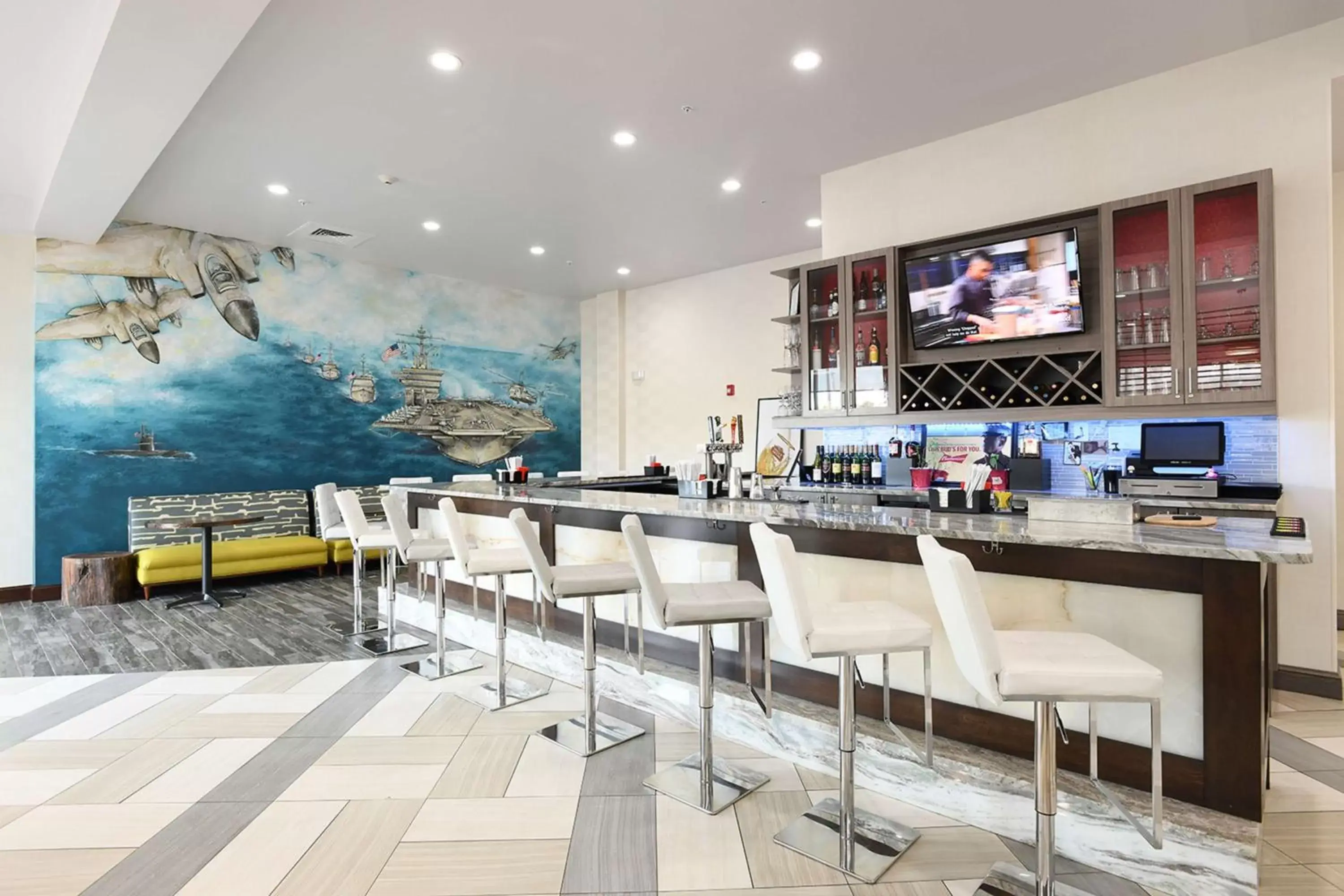 Lounge or bar, Restaurant/Places to Eat in Hilton Garden Inn Jacksonville