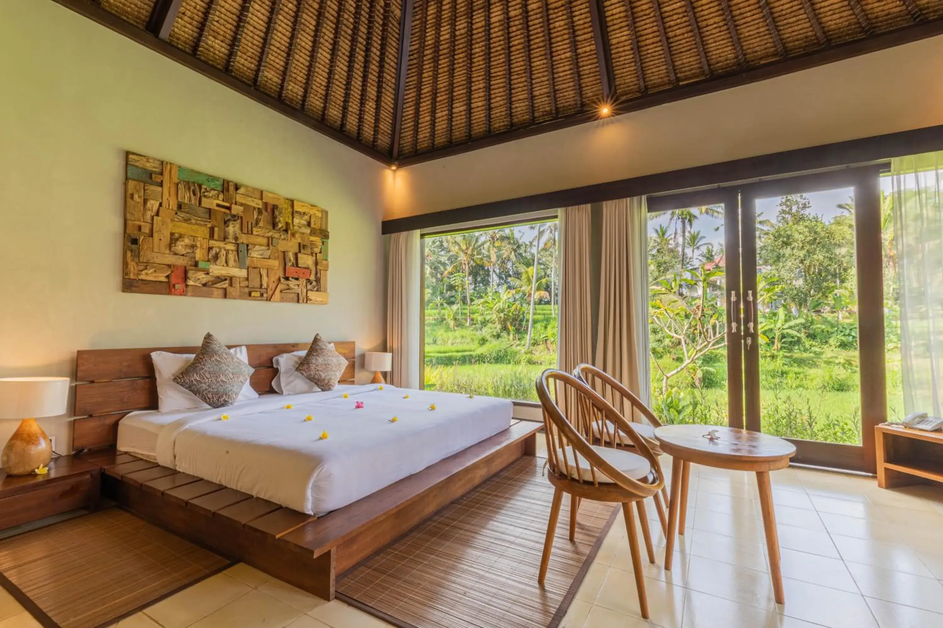 View (from property/room), Bed in Suara Air Luxury Villa Ubud