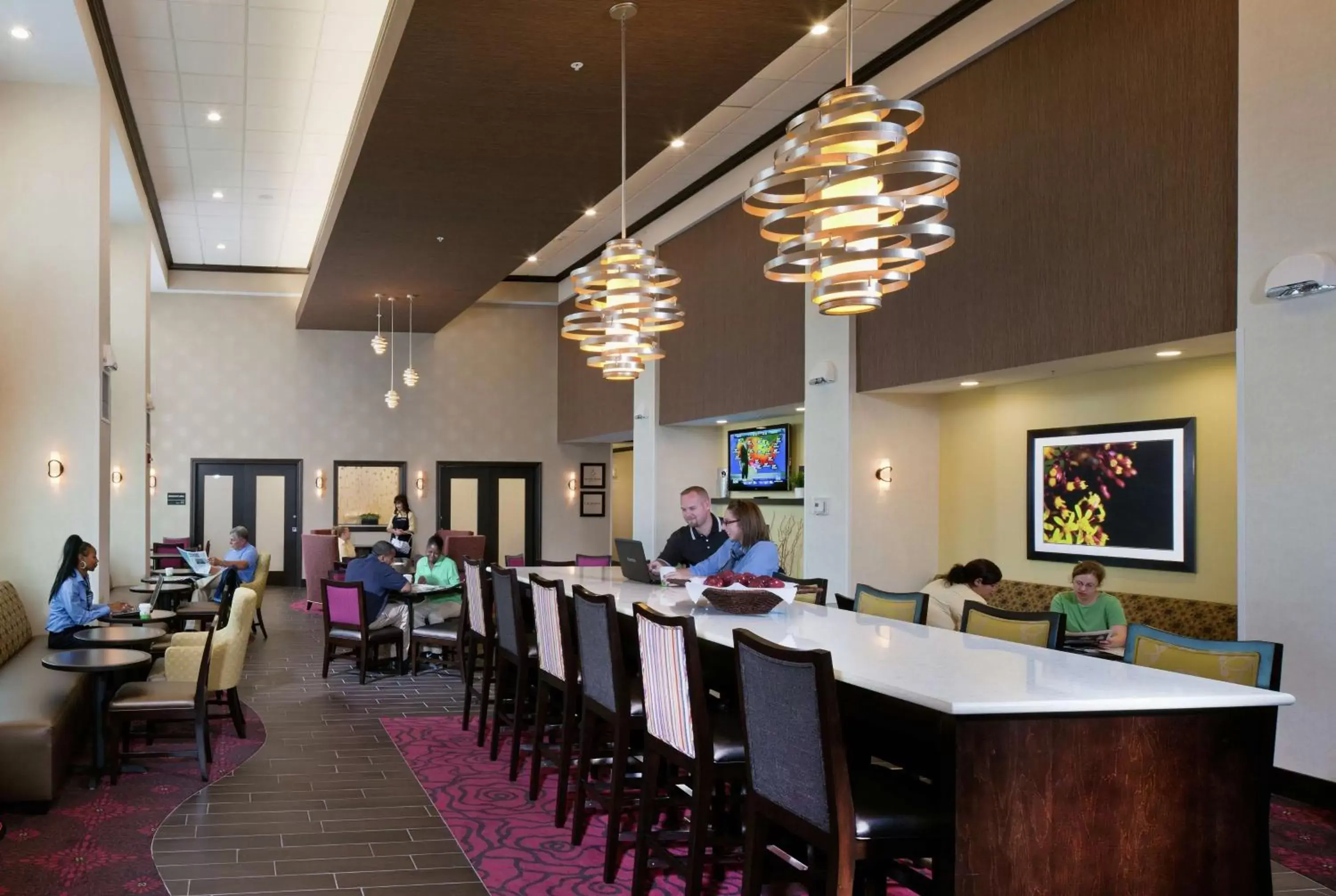 Lobby or reception in Hampton Inn & Suites Saginaw