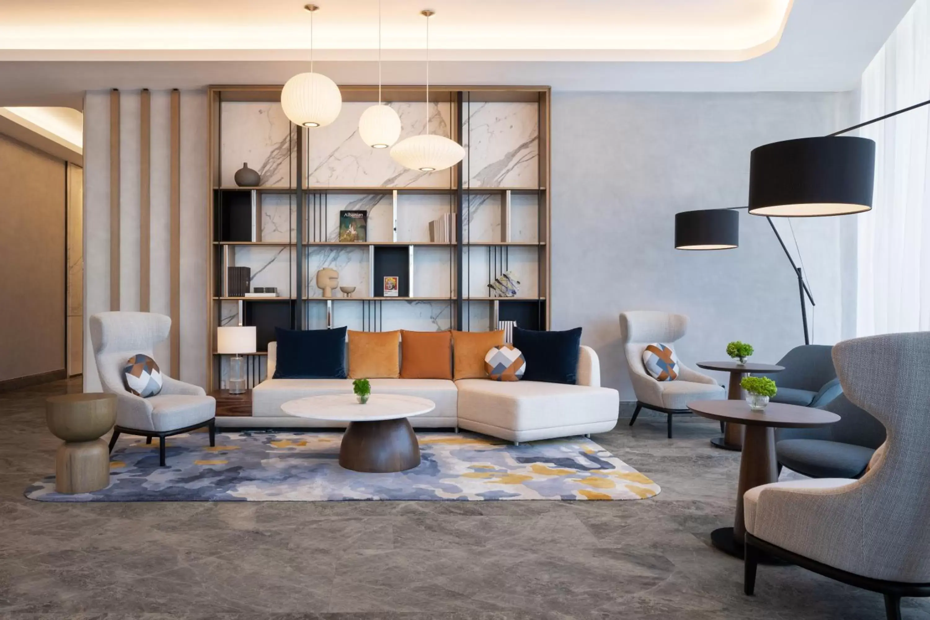 Lobby or reception, Seating Area in Tirana Marriott Hotel