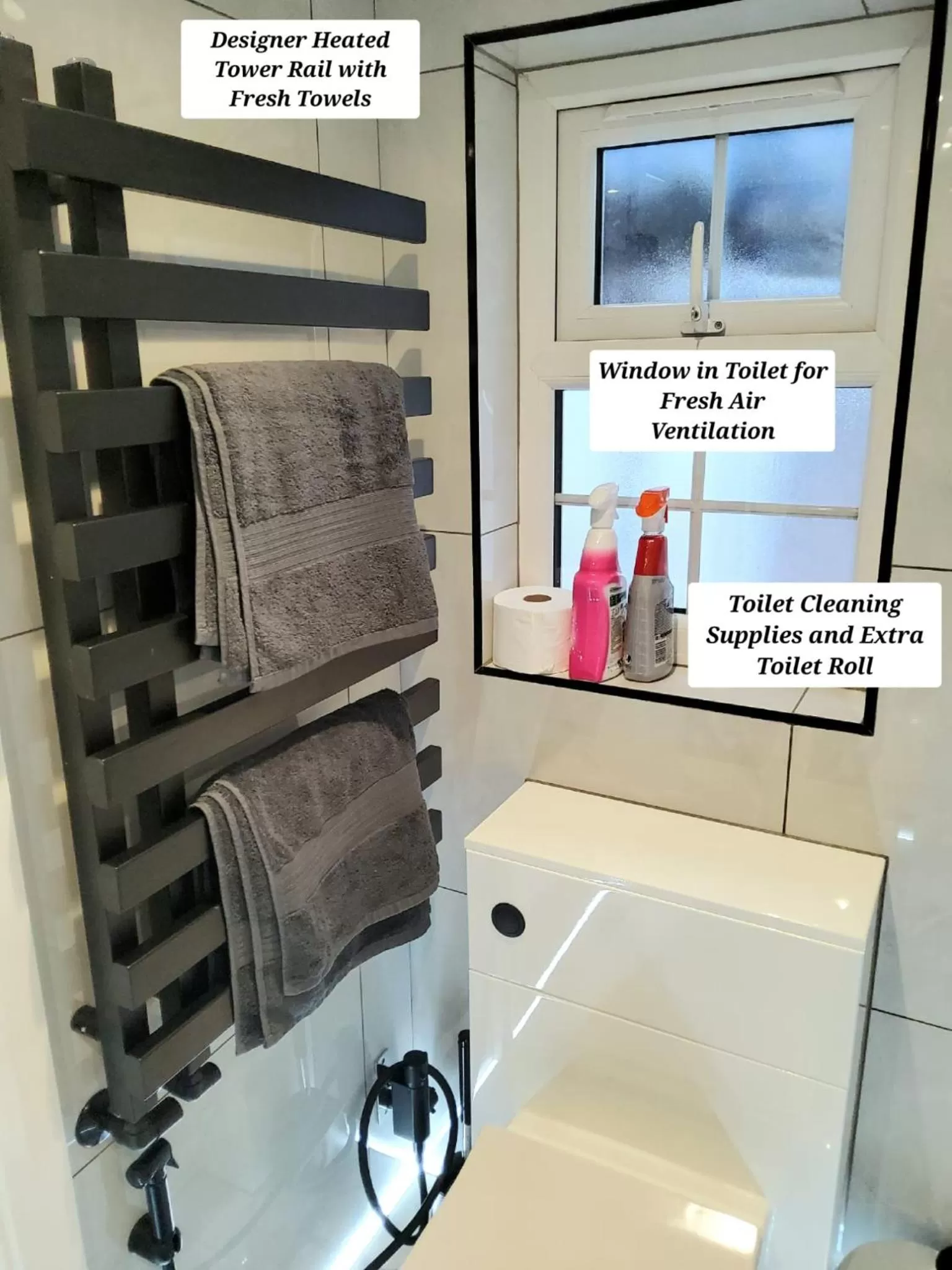 Bathroom in Double Bedroom w Ensuite Bathroom Near Grand Union Canal for Family and Friends