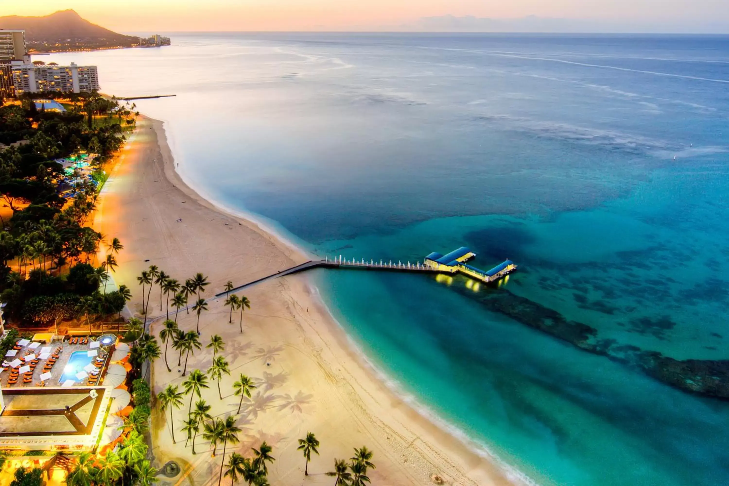 Beach, Bird's-eye View in Pagoda Hotel