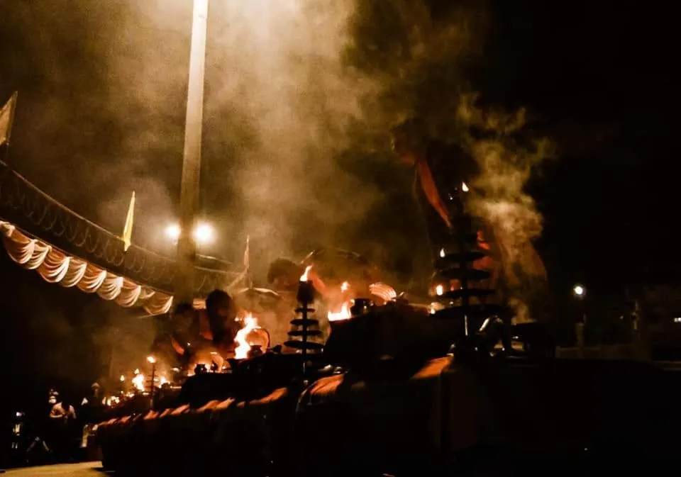 Evening entertainment in Hotel Sita (place on the heritage ghats of benaras)