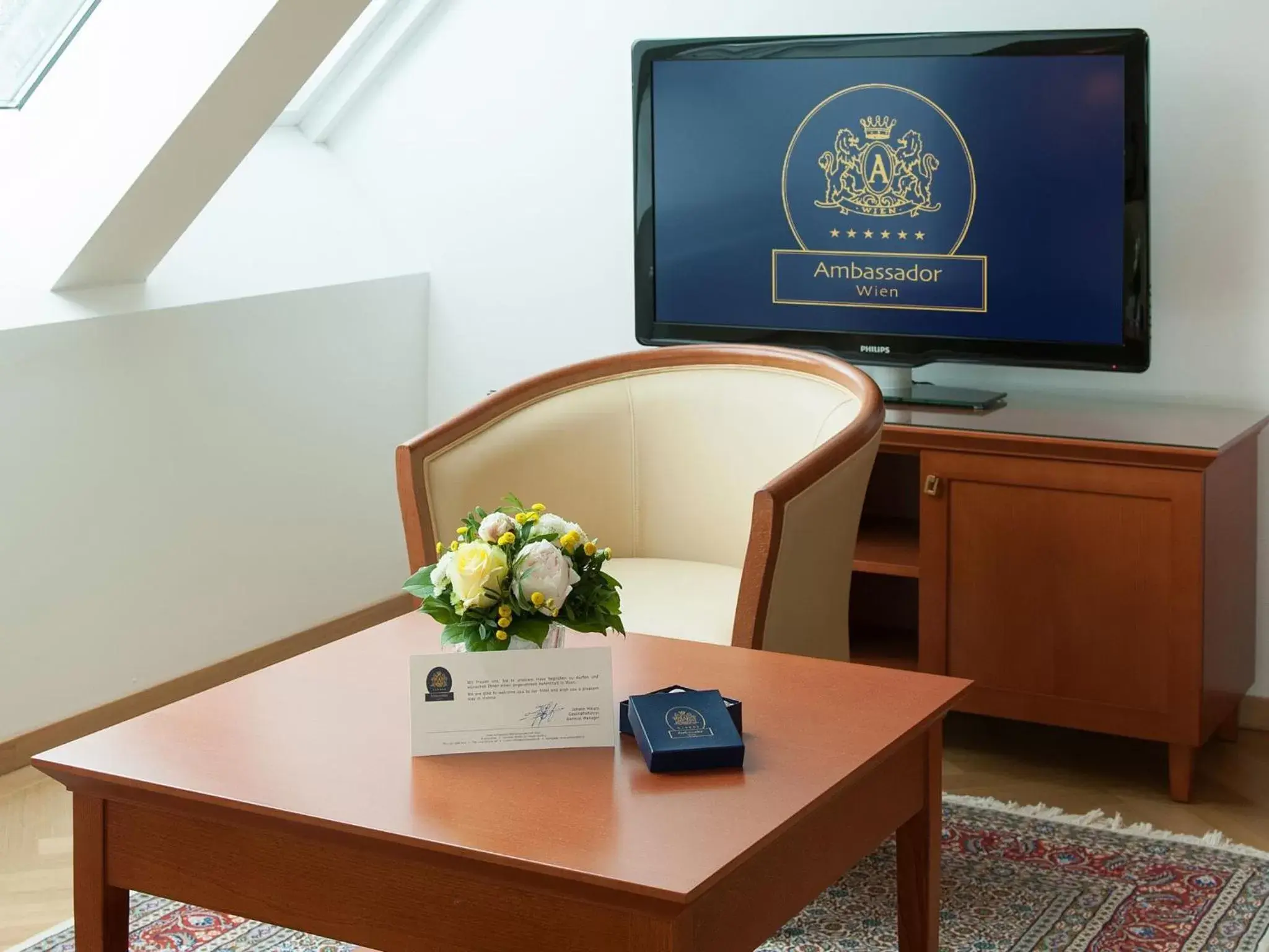 Decorative detail, TV/Entertainment Center in Hotel Ambassador