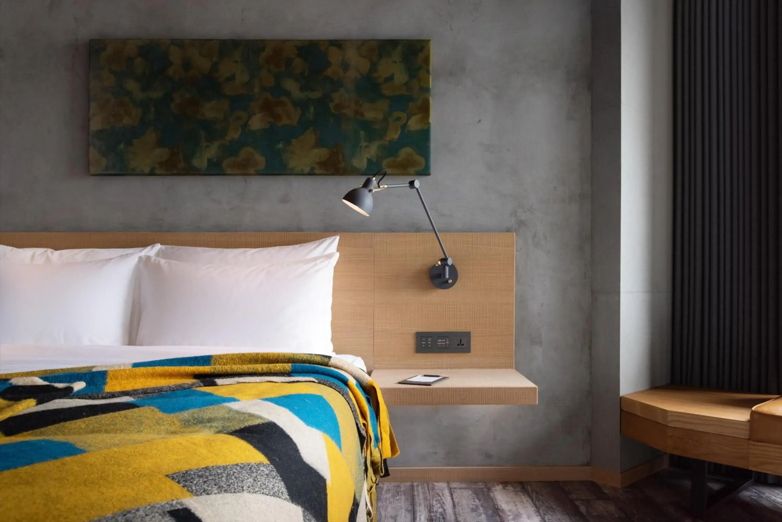 Decorative detail, Bed in Brio Hotel