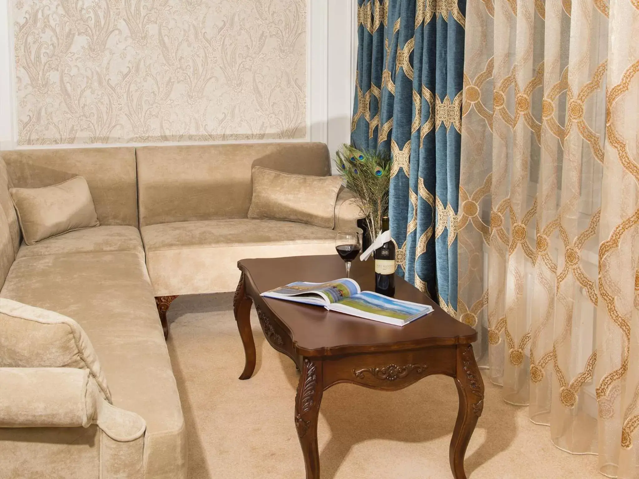 Decorative detail, Seating Area in Bishrelt Hotel