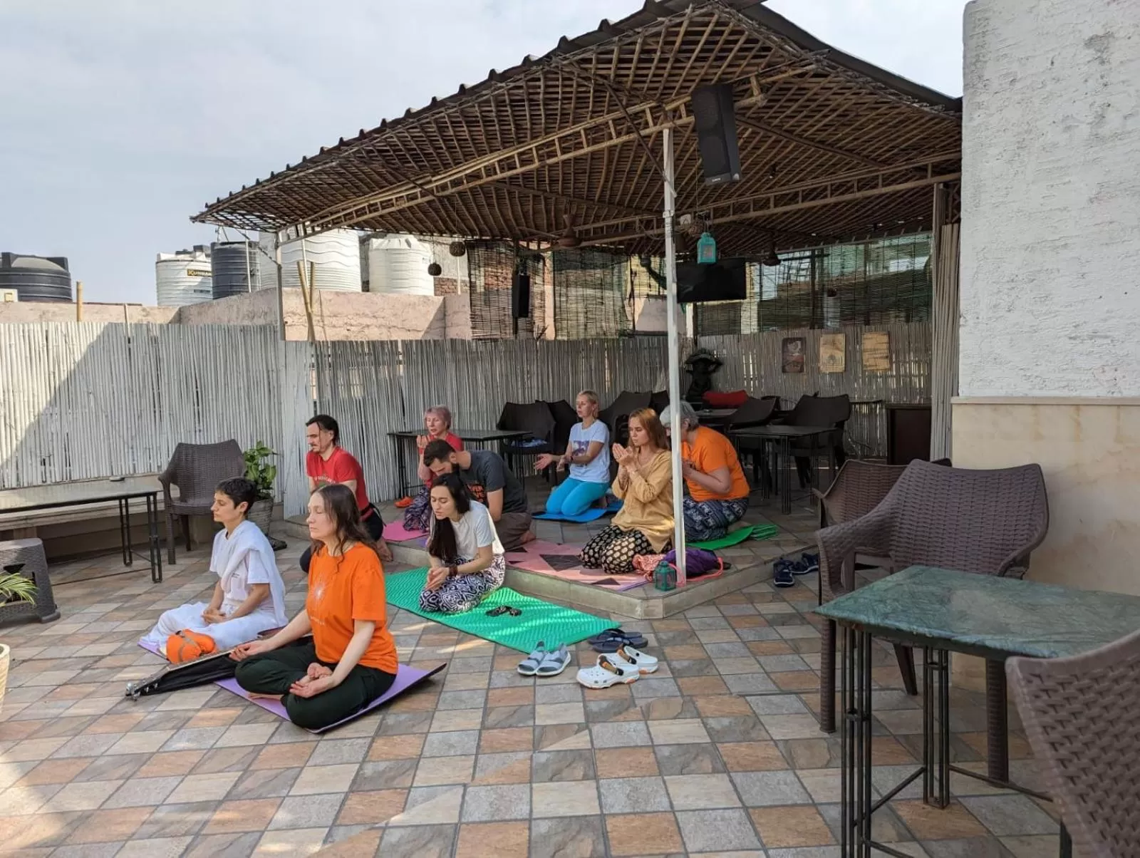 Balcony/Terrace in Smyle Inn - Best Value Hotel near New Delhi Station