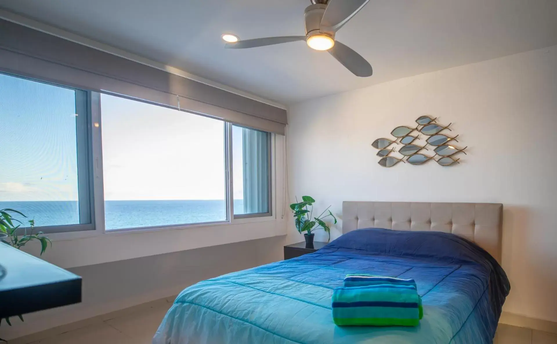 Bedroom, Bed in Beachfront Penthouses by LivIN Cancun