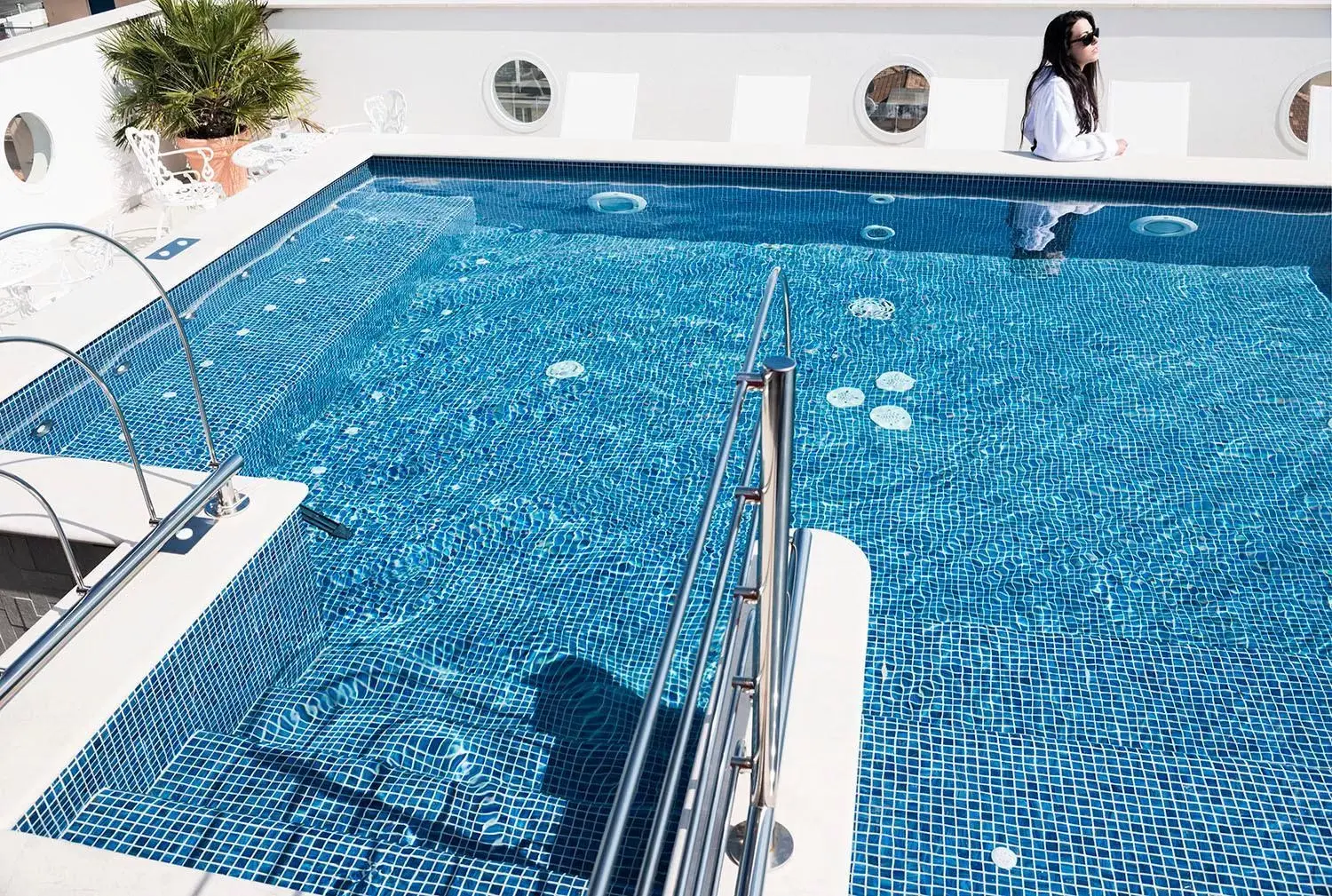 People, Swimming Pool in Erbavoglio Hotel