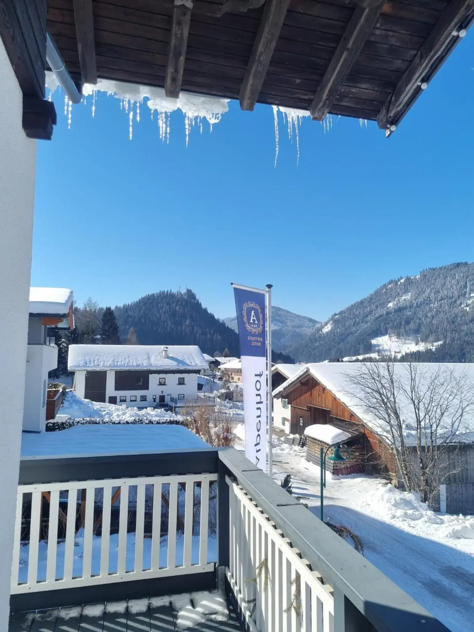 Balcony/Terrace, Winter in Alpenhof