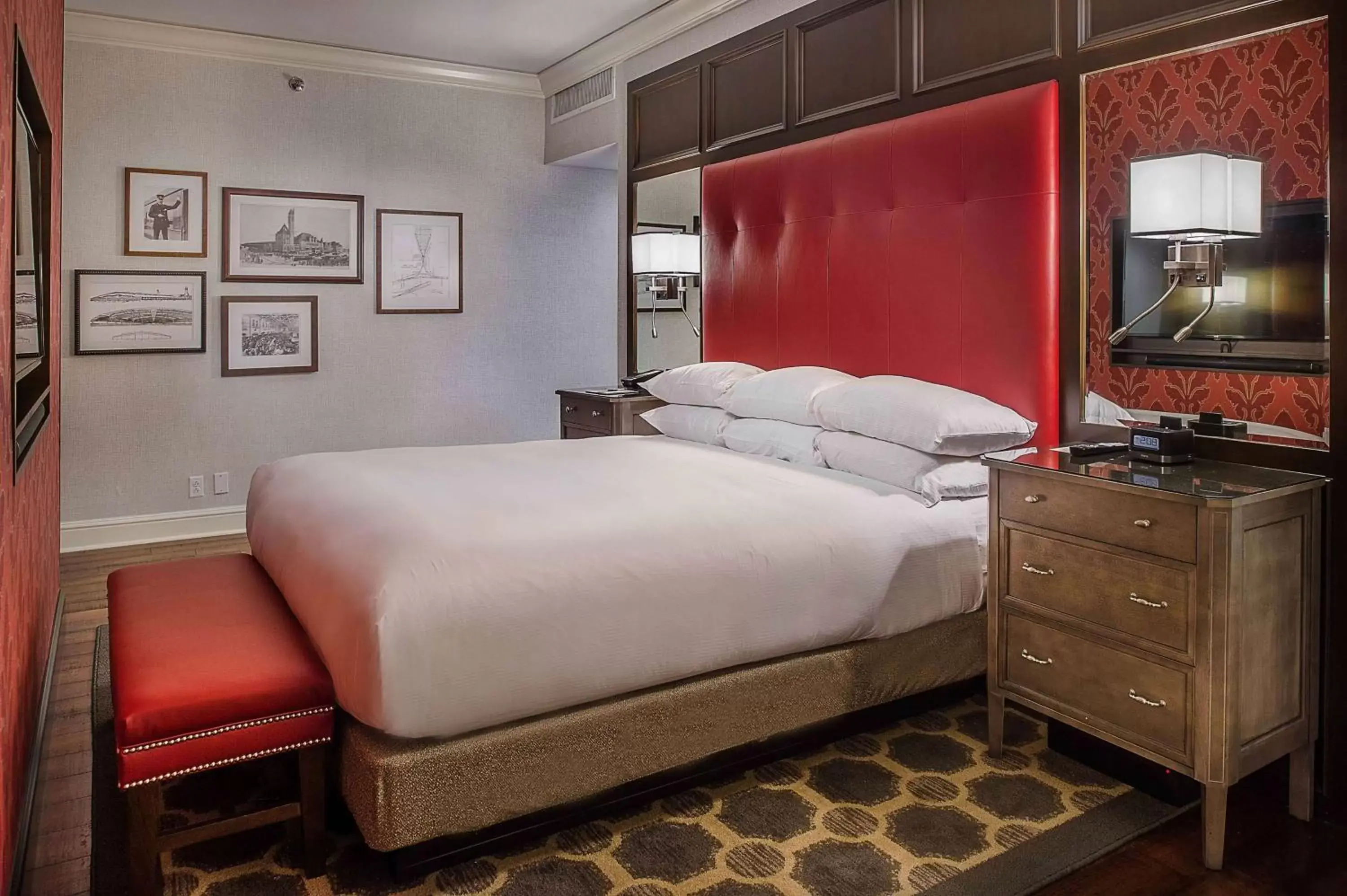 Bed in St. Louis Union Station Hotel, Curio Collection by Hilton