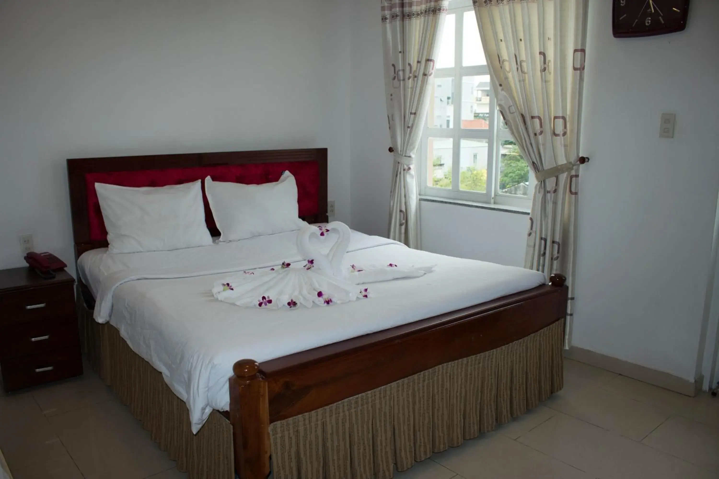 Bed in Hoa Phat Hotel & Apartment