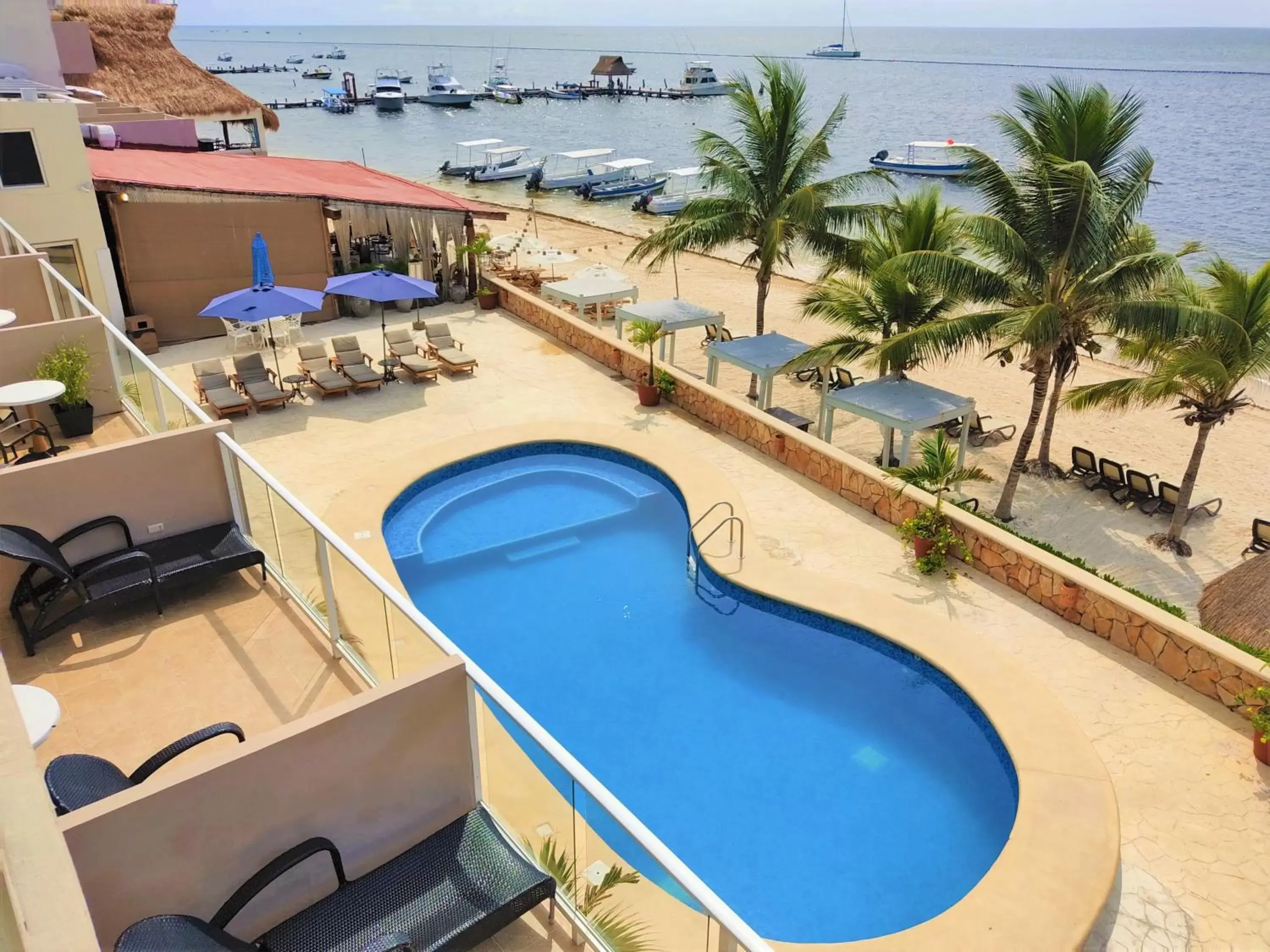 Pool View in Hacienda Morelos Beachfront Hotel