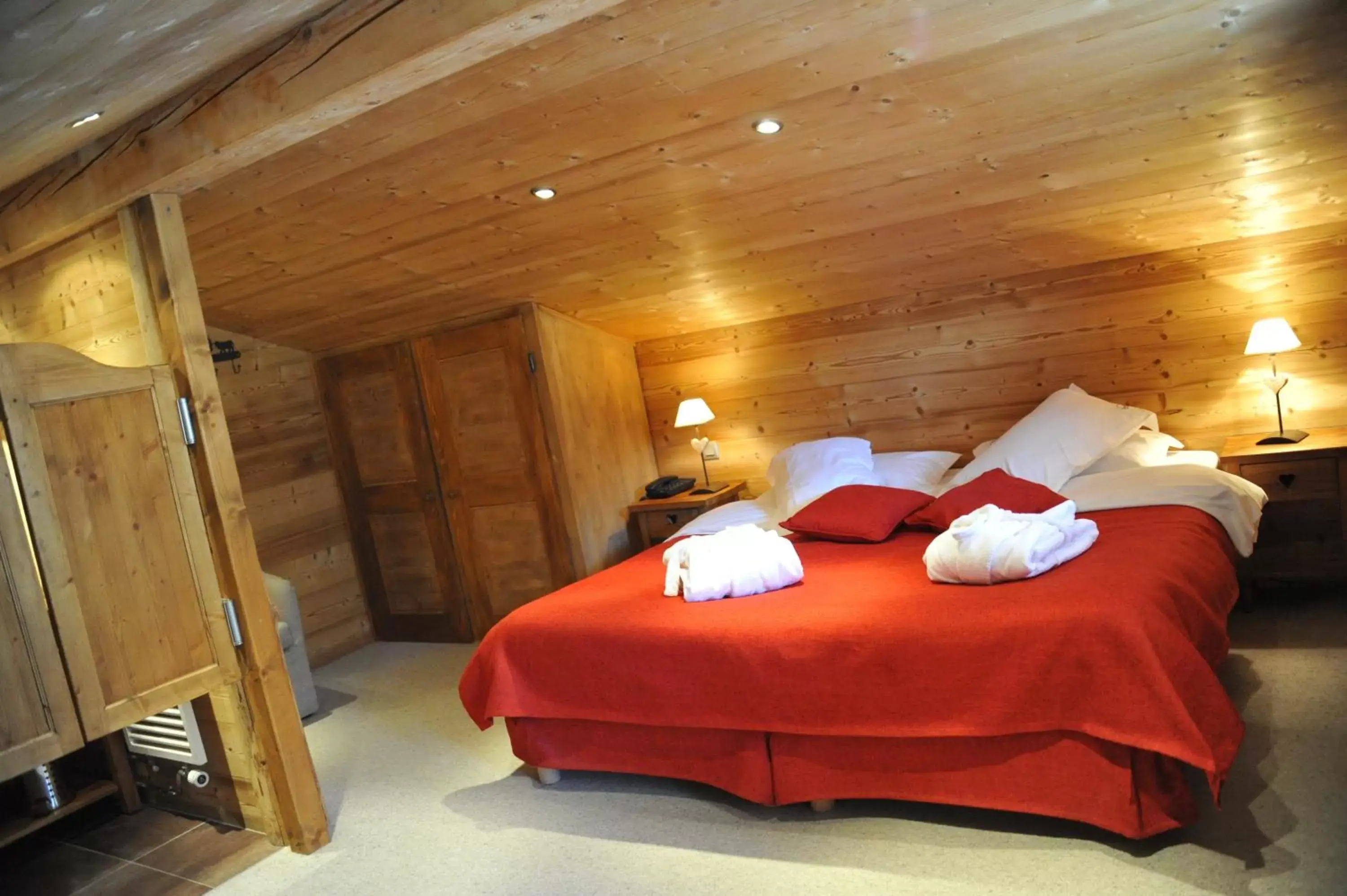 Bed in Hôtel Chalet Alpage