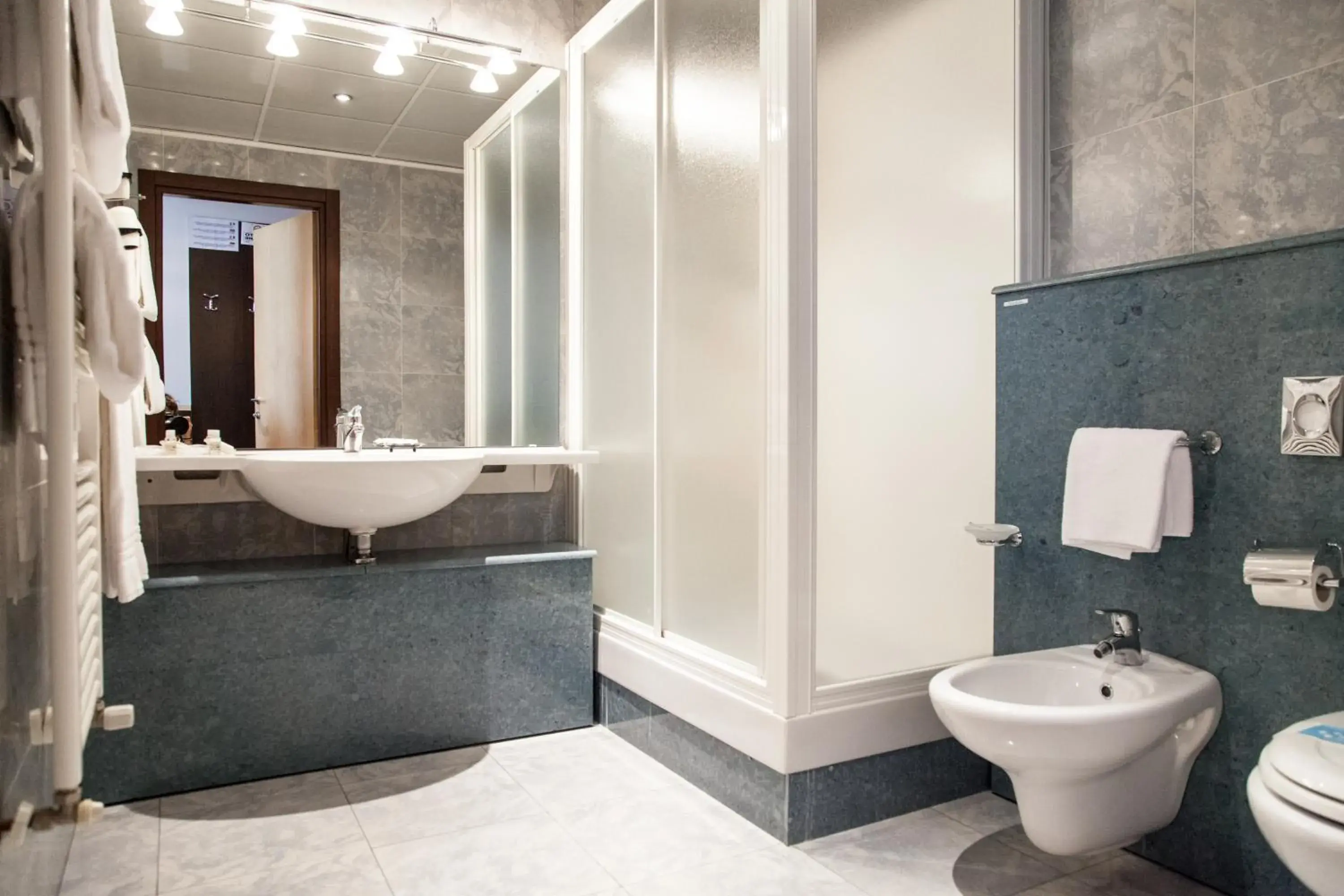 Shower, Bathroom in Hotel Ristorante Al Mulino