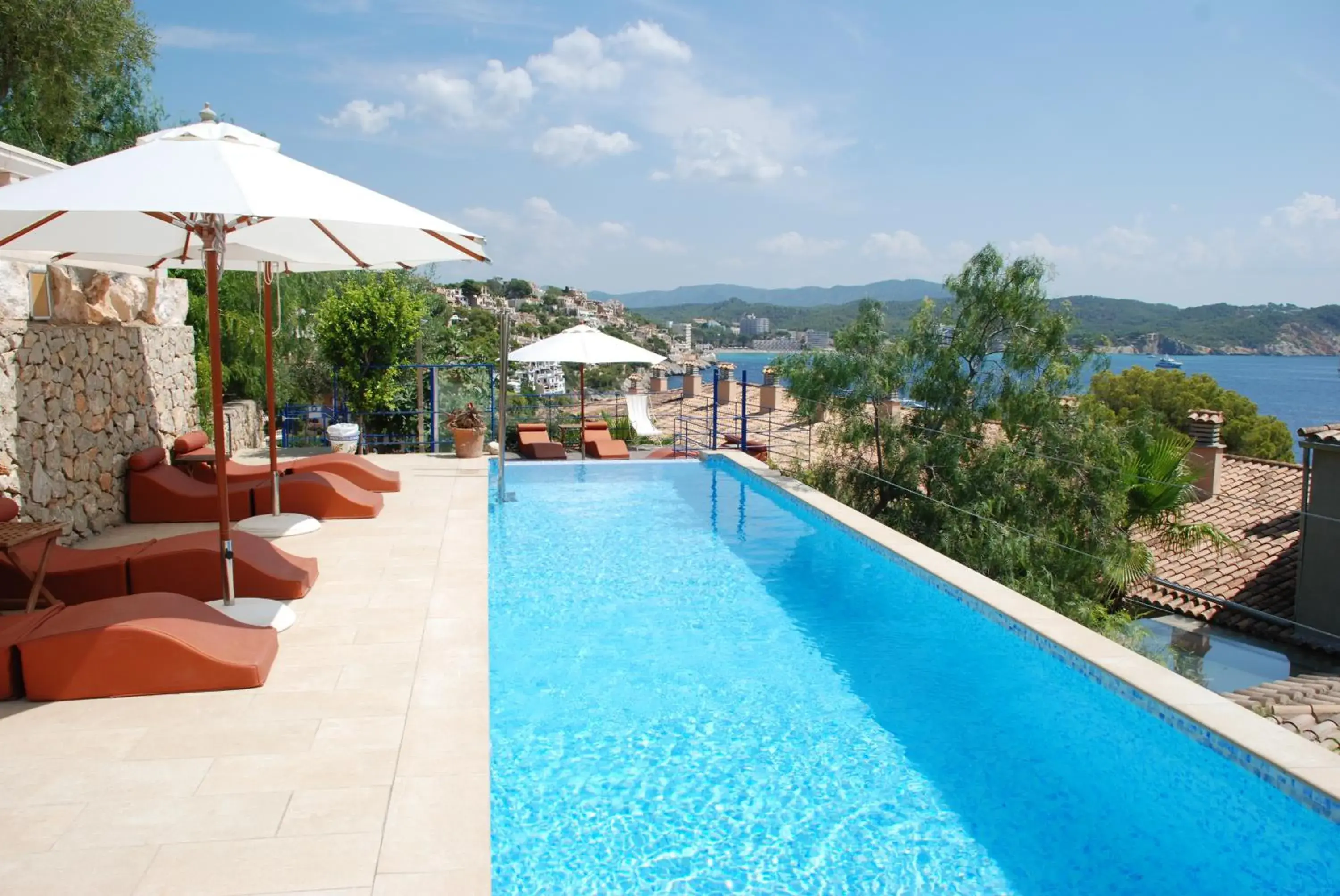 Balcony/Terrace, Swimming Pool in Hotel Petit Cala Fornells