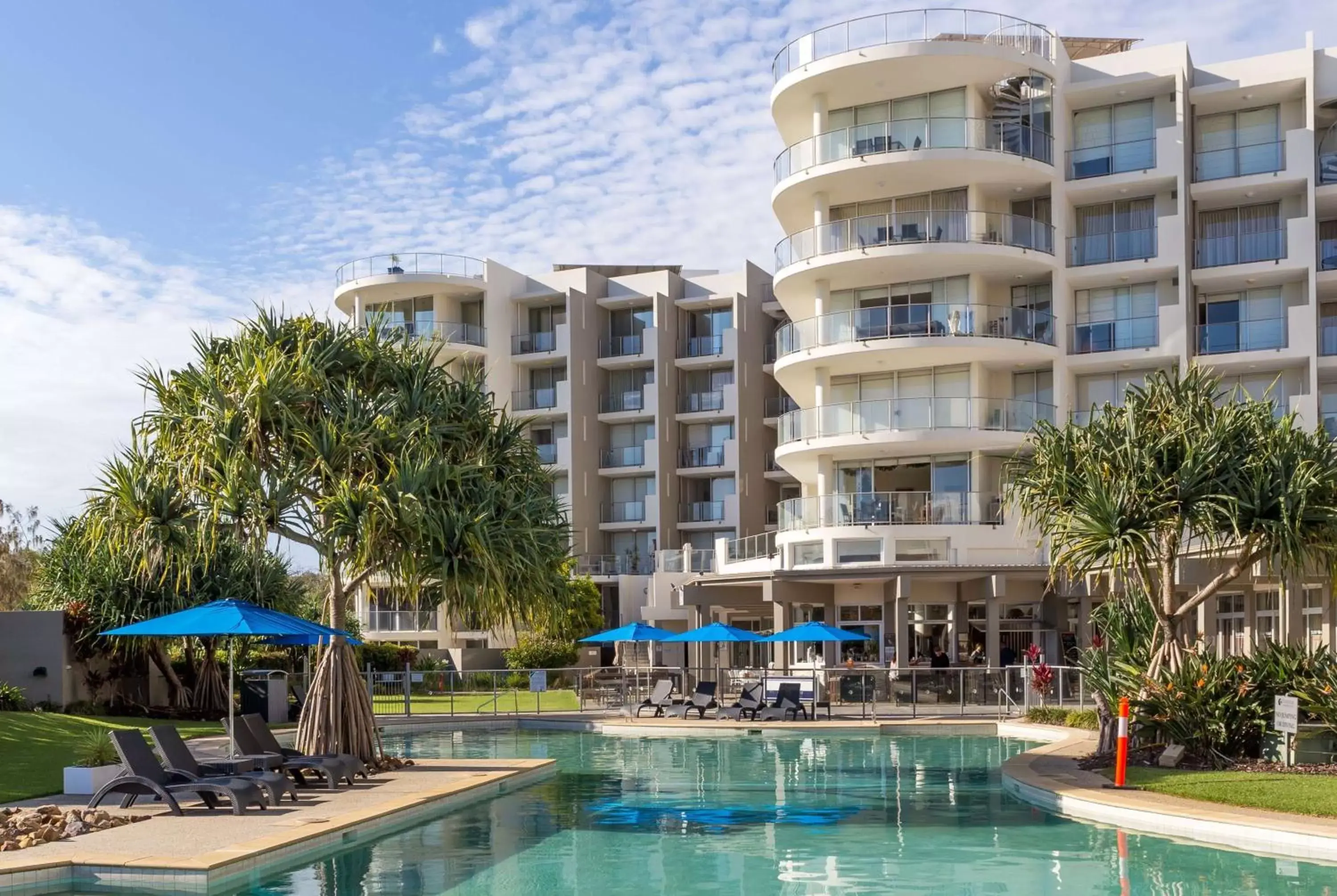 Pool view, Property Building in Ramada By Wyndham Marcoola Beach