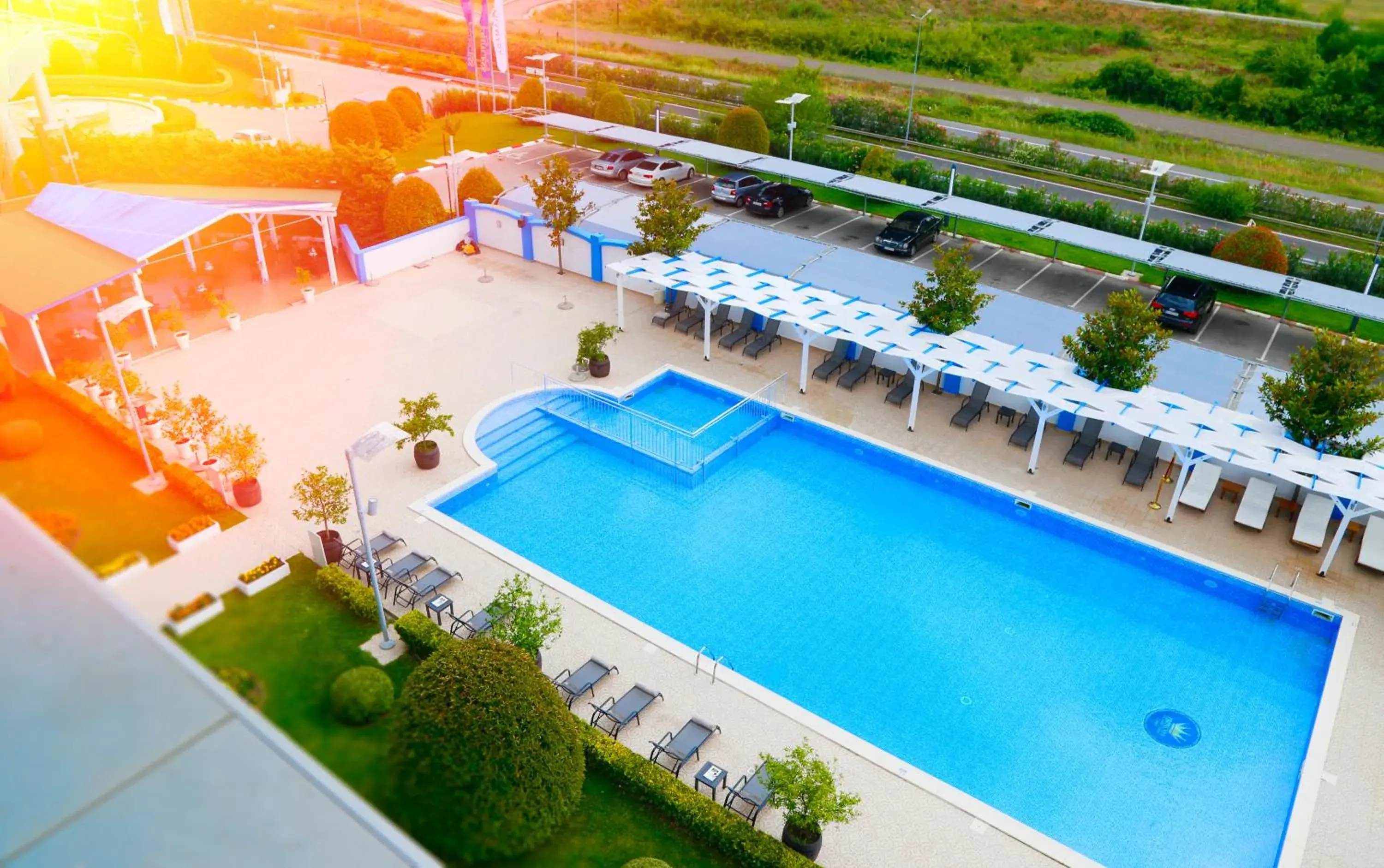 Pool view in Ramada Plaza by Wyndham Gevgelija Pool view in Ramada Plaza by Wyndham Gevgelija