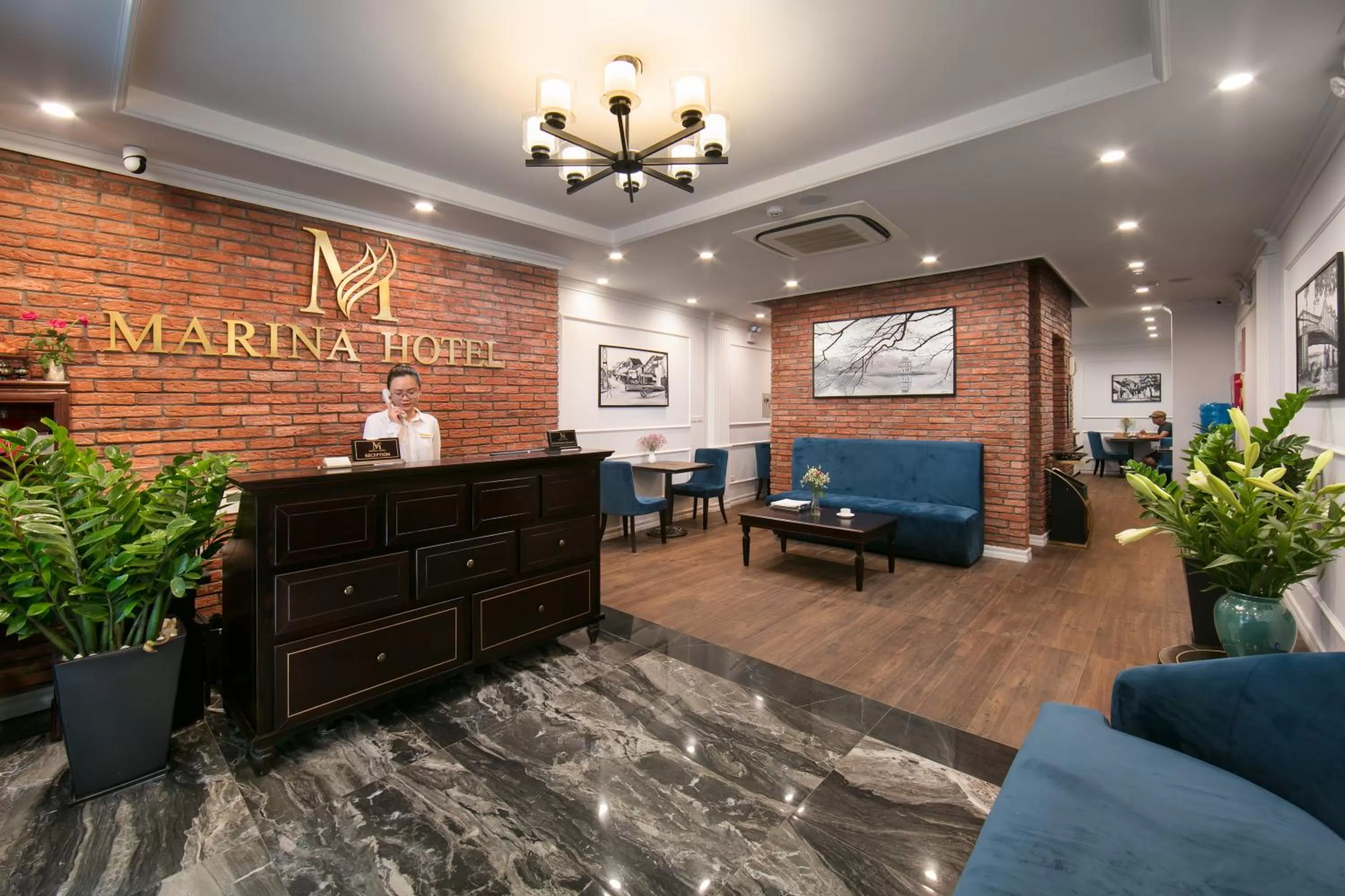 Lobby or reception in Marina Hotel