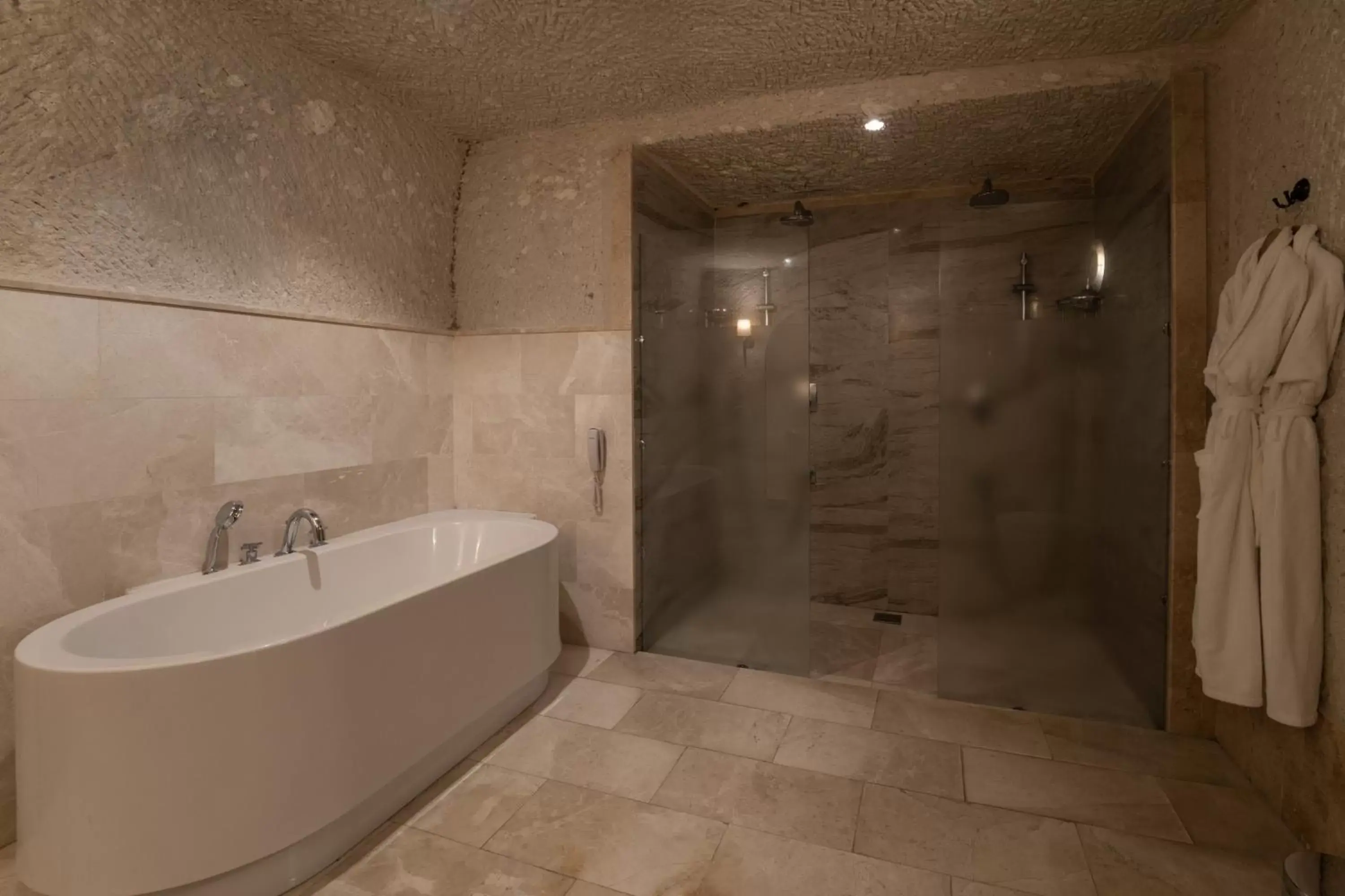 Bathroom in Artemis Cave Suites & Spa- Adults Only