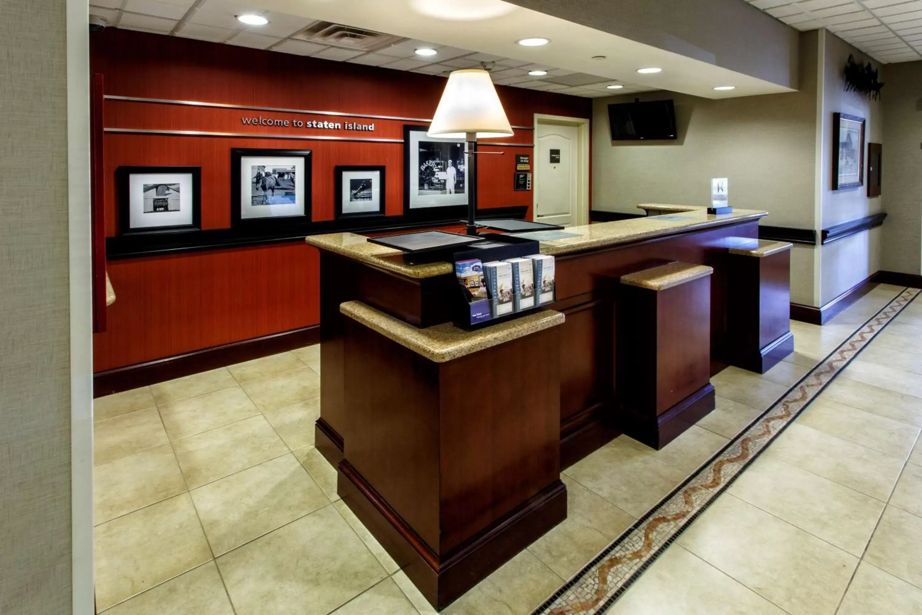 Lobby or reception in Hampton Inn & Suites Staten Island Lobby or reception in Hampton Inn & Suites Staten Island