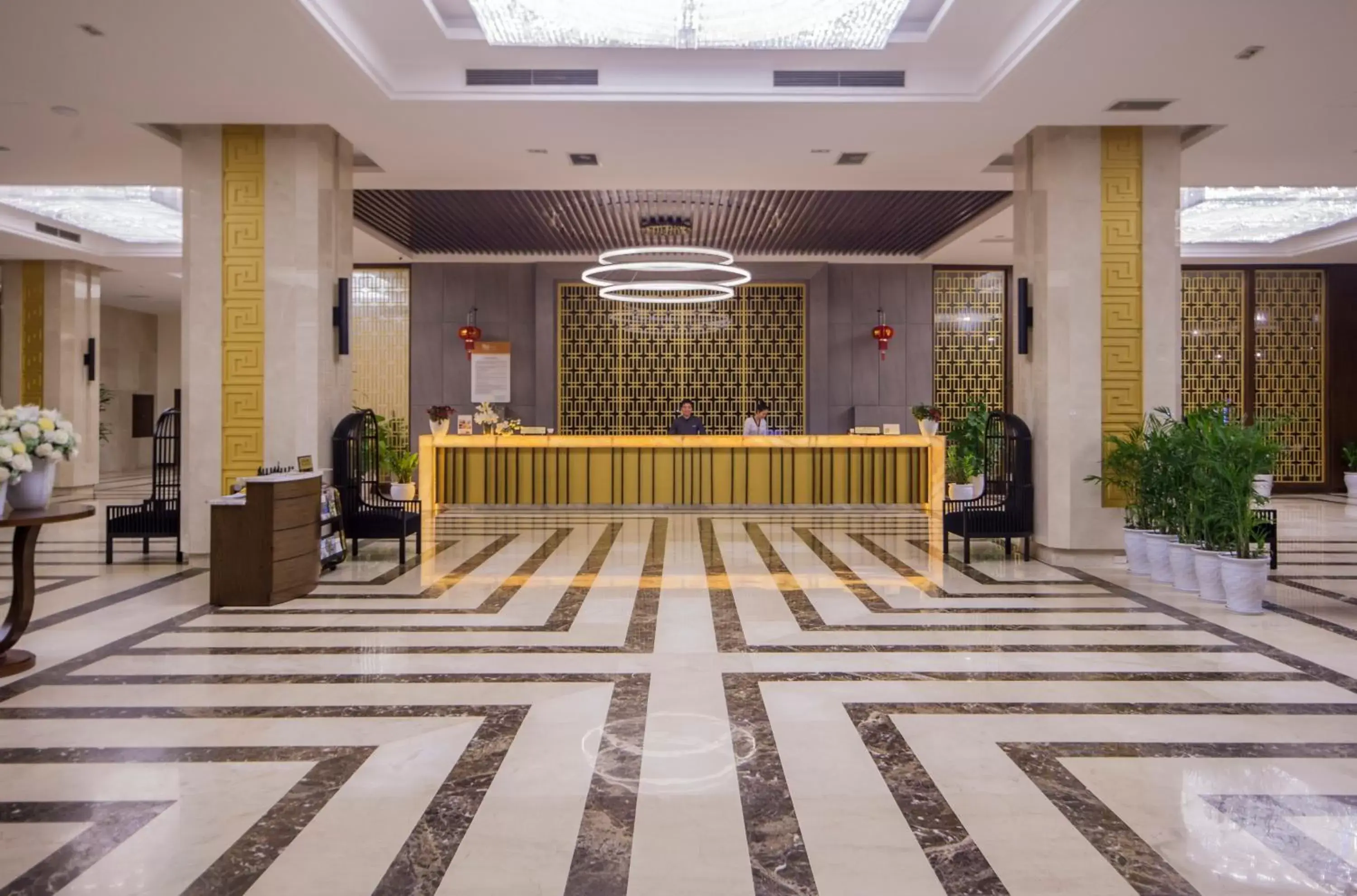 Lobby or reception, Lobby/Reception in Muong Thanh Luxury Nhat Le Hotel