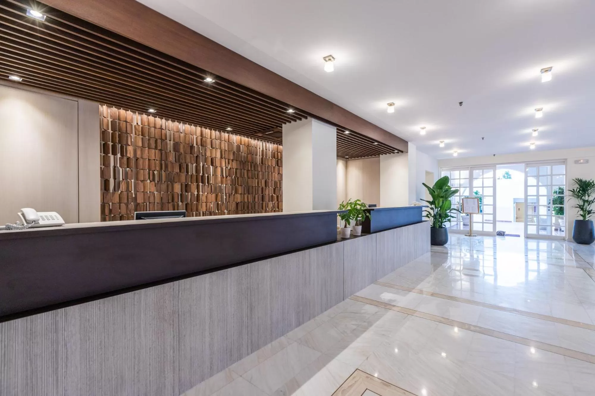 Lobby or reception in Platanista Hotel
