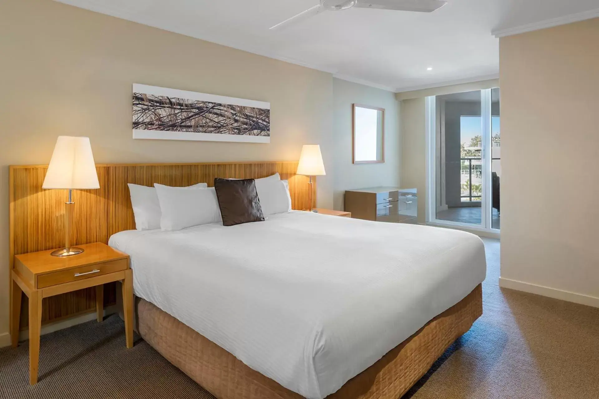 Bedroom, Bed in Oaks Hervey Bay Resort and Spa