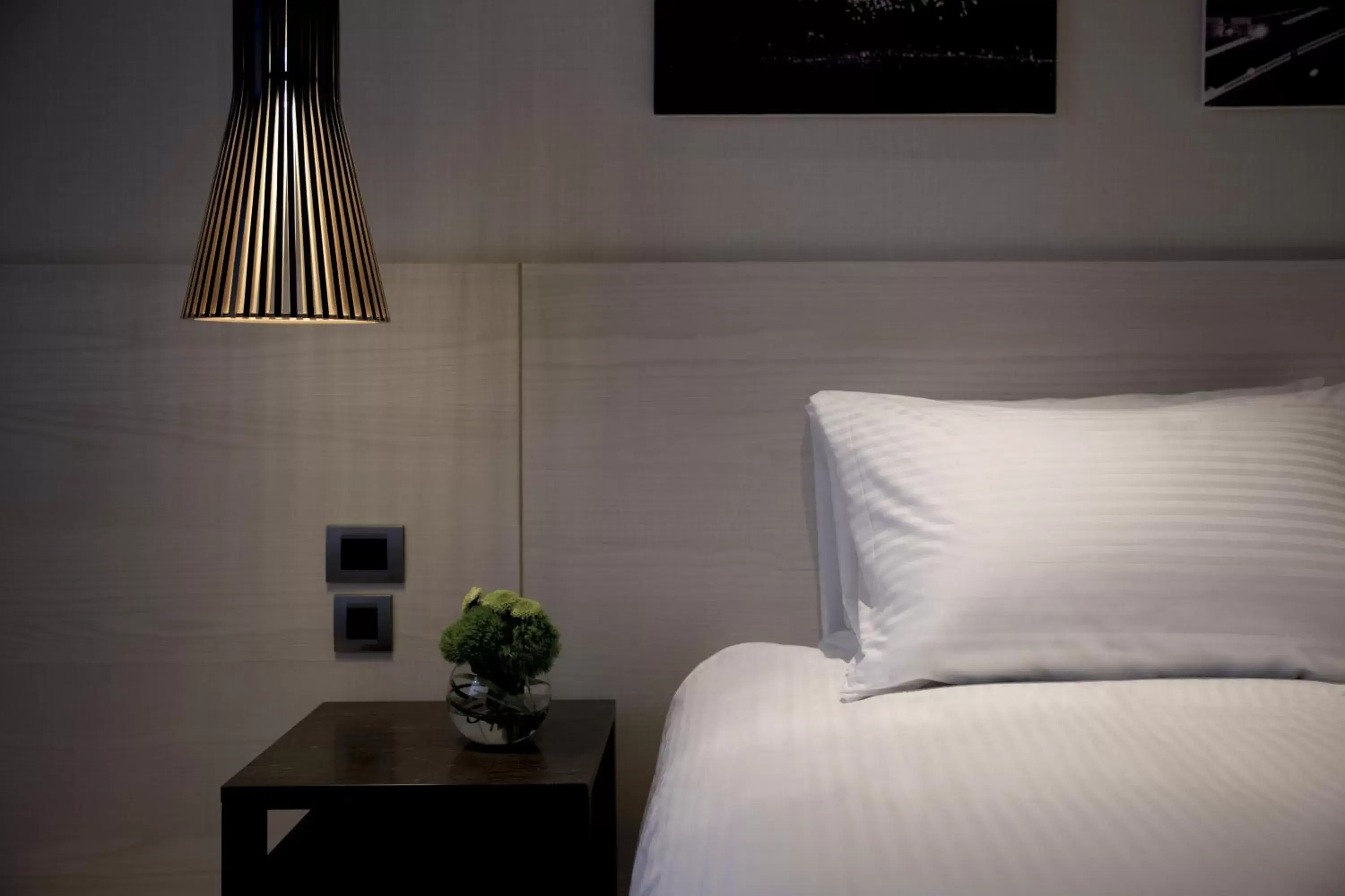 Decorative detail, Bed in Riverview Suites Taipei Decorative detail, Bed in Riverview Suites Taipei