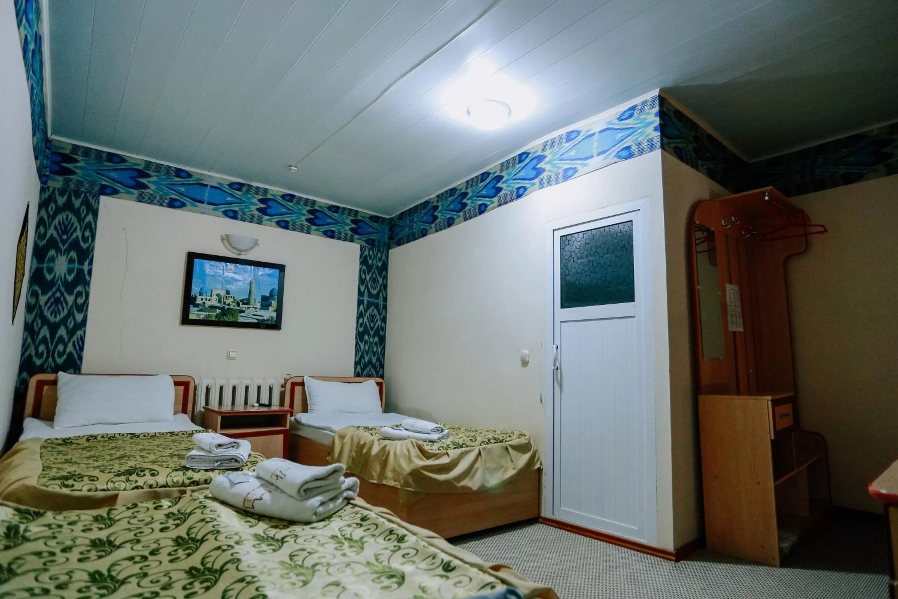 Bed in Bukhara house hotel