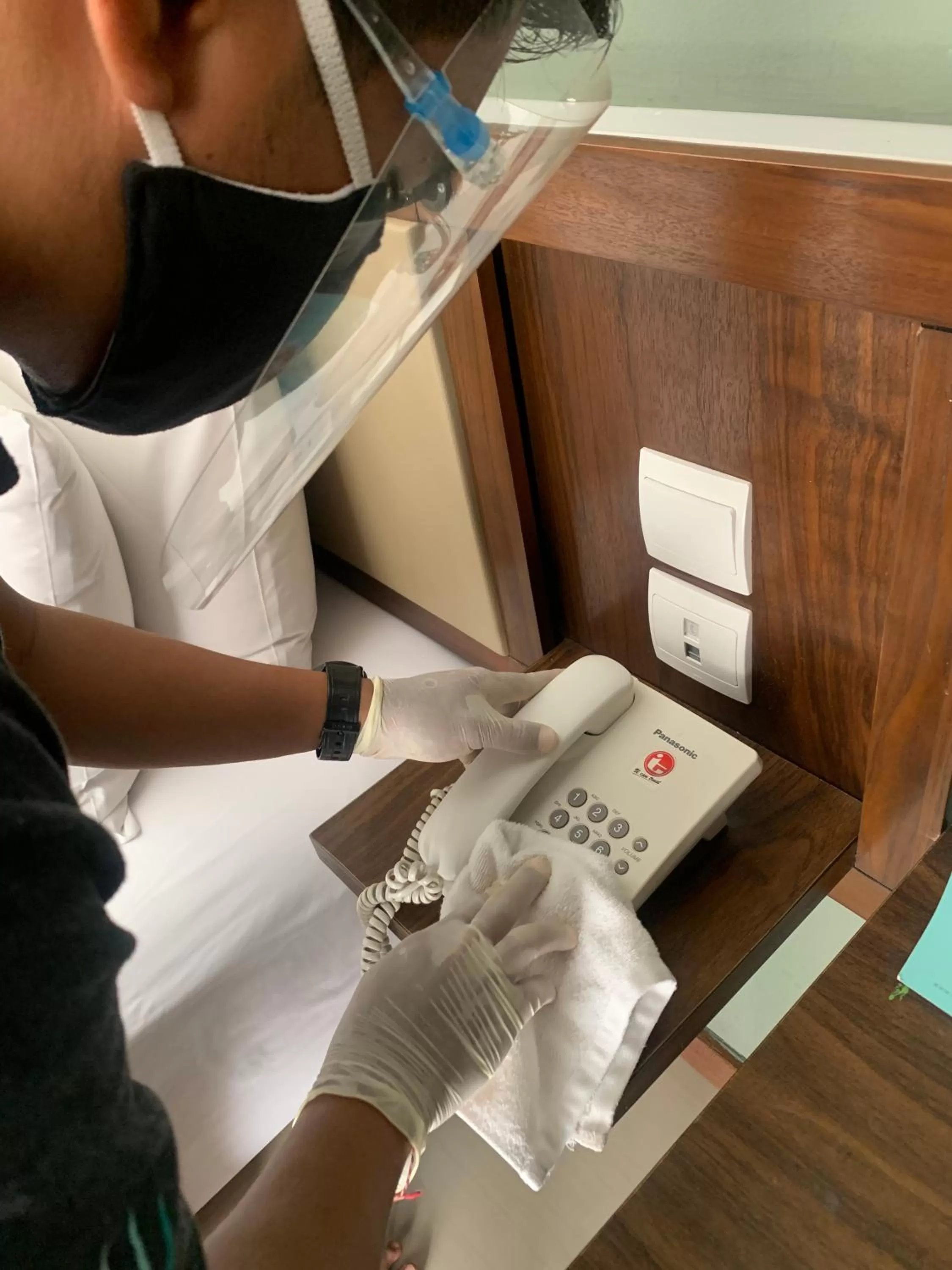 Staff in Hotel Terrace at Kuta