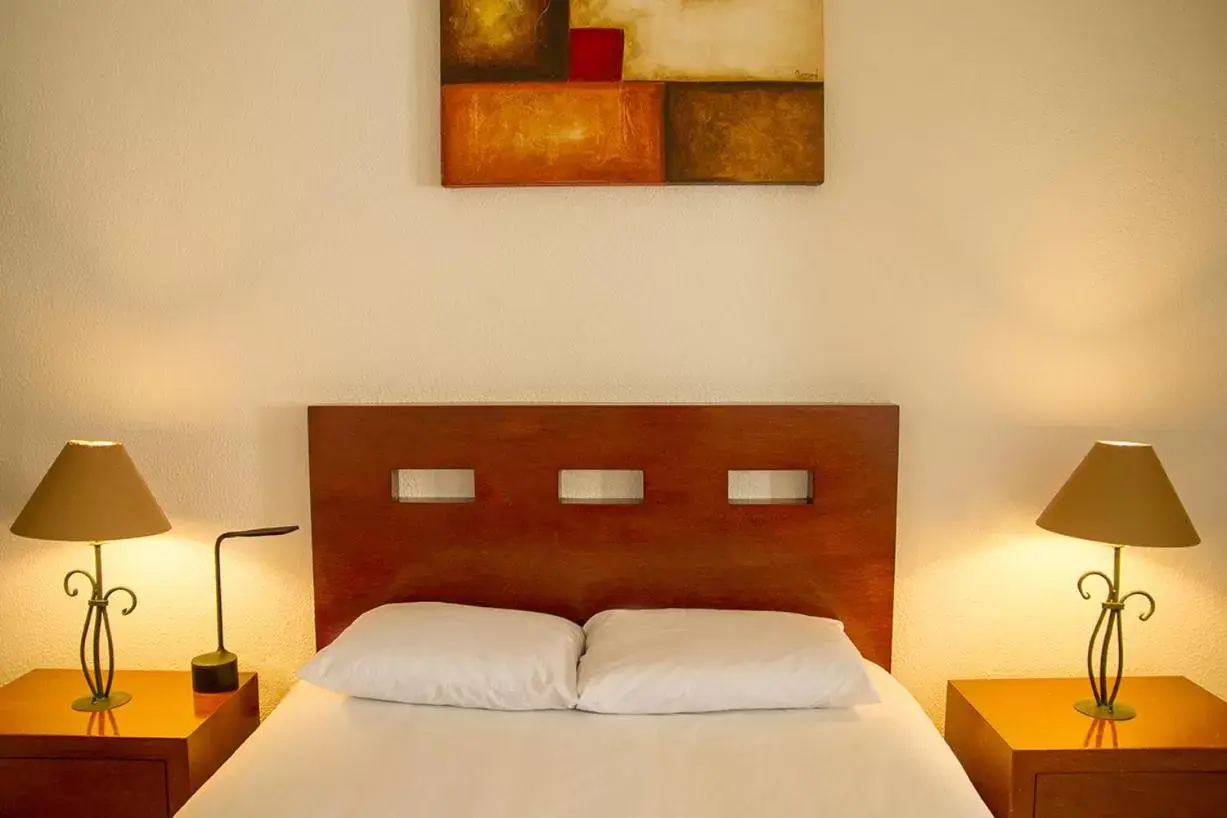 Bed in Hotel Posada Santa Bertha