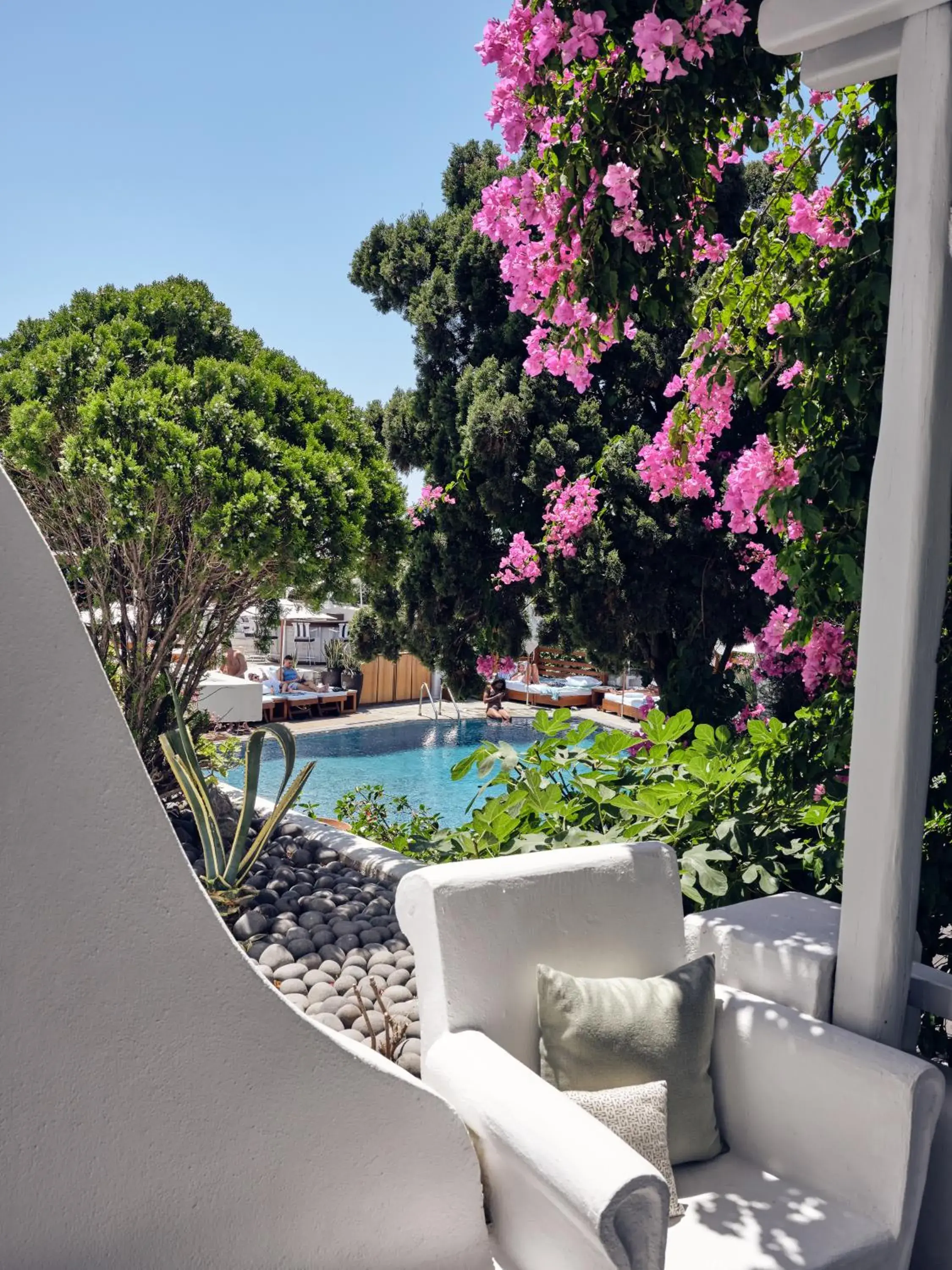 Balcony/Terrace in Belvedere Mykonos - Main Hotel