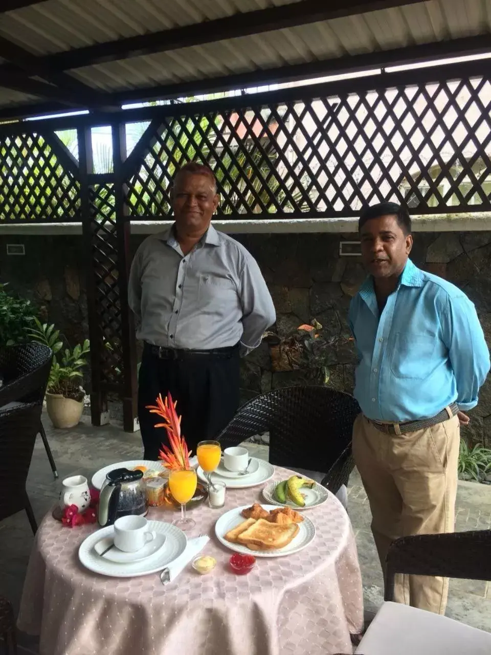 Continental breakfast in Villa Narmada