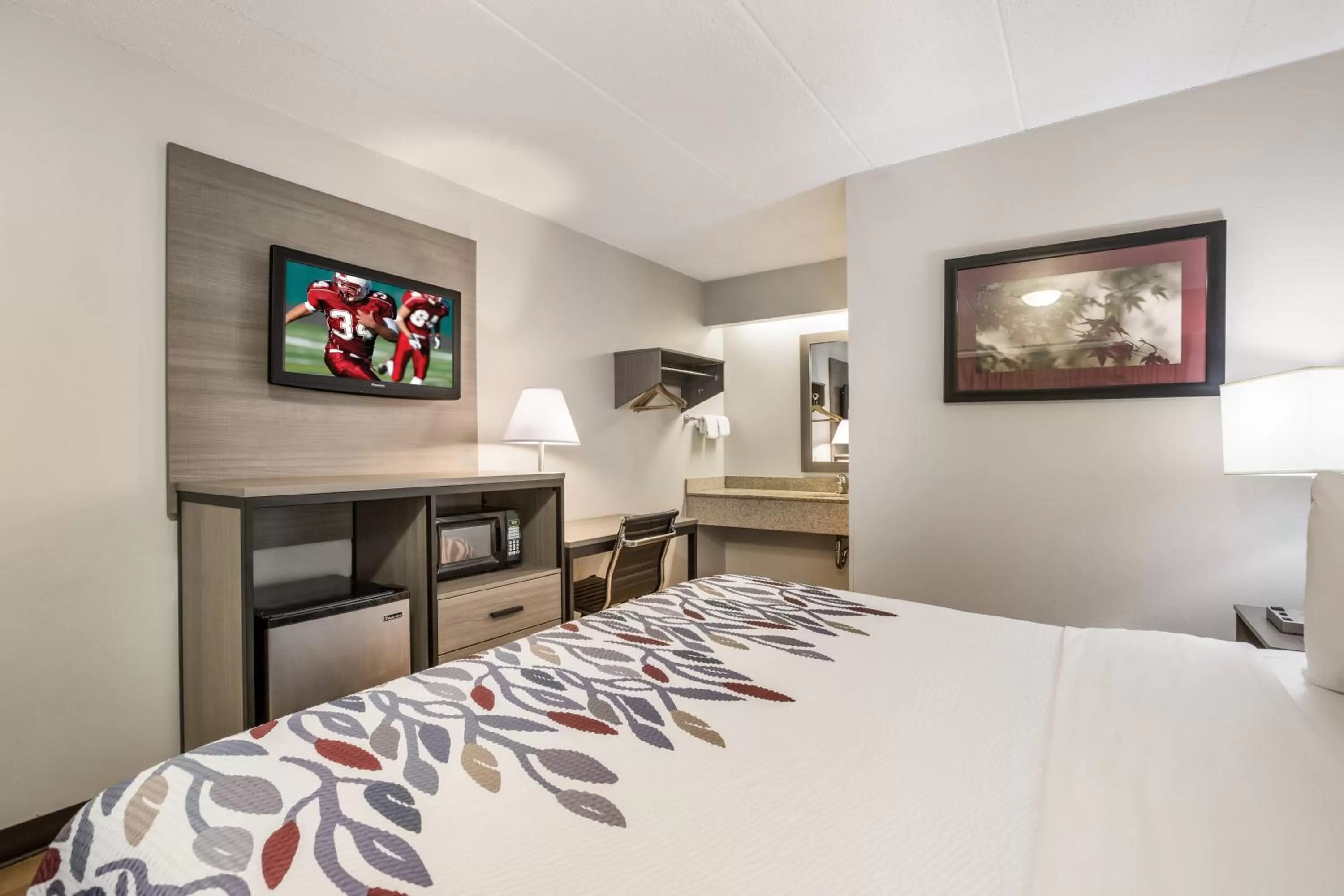 Photo of the whole room, Bed in Red Roof Inn Lansing West - MSU