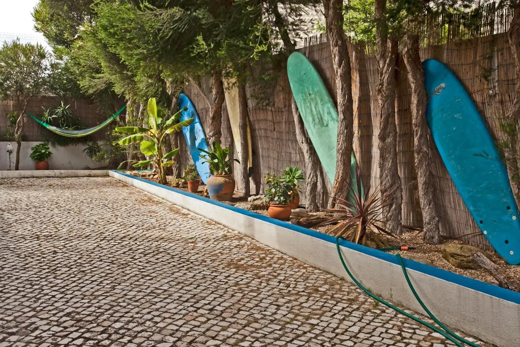 Garden, Swimming Pool in Ericeira Chill Hill Hostel & Private Rooms