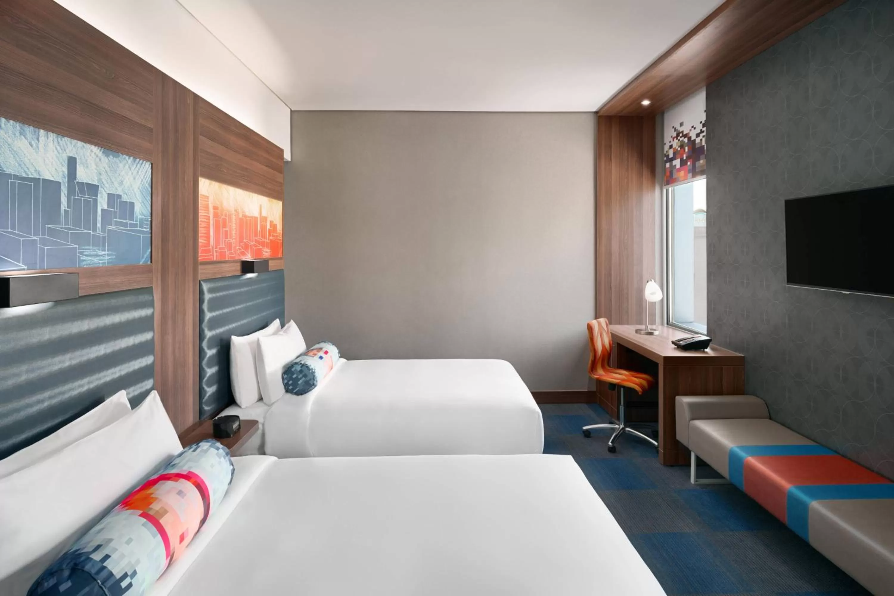 Breezy Room, Guest room, 2 Double in Aloft Riyadh Hotel
