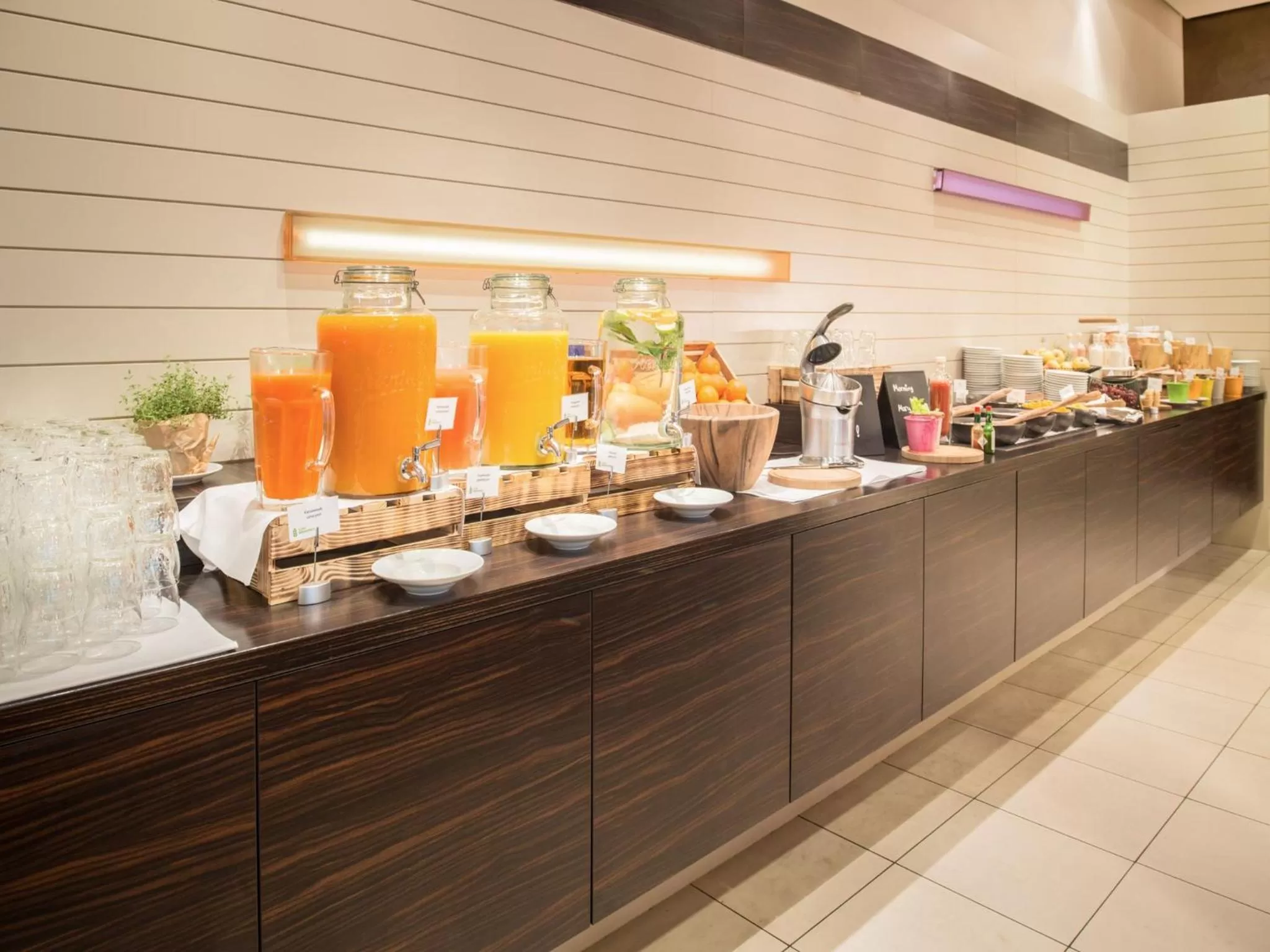 Buffet breakfast in Radisson Blu Hotel Leipzig