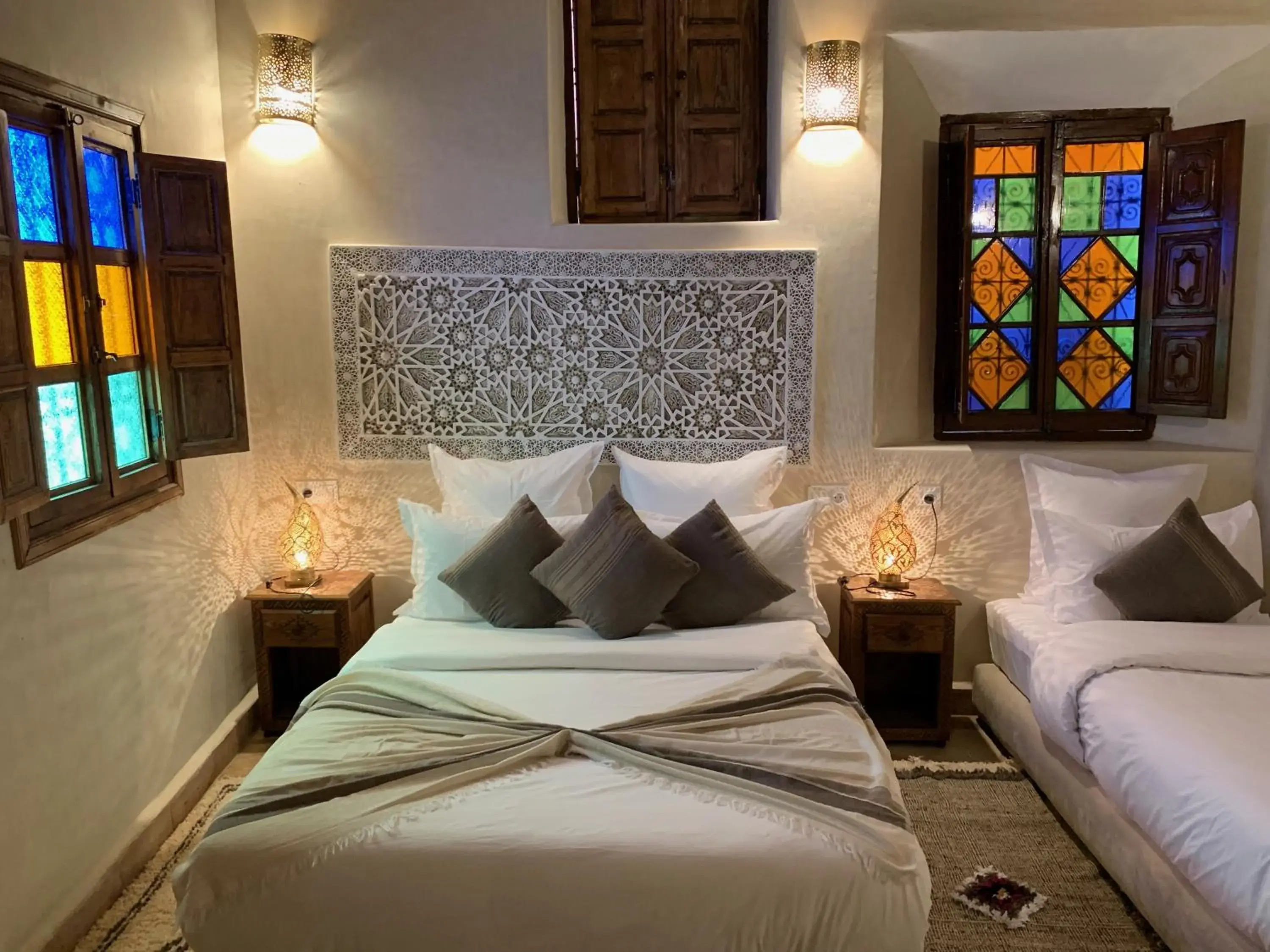 Bed in Riad Abaka hotel & boutique