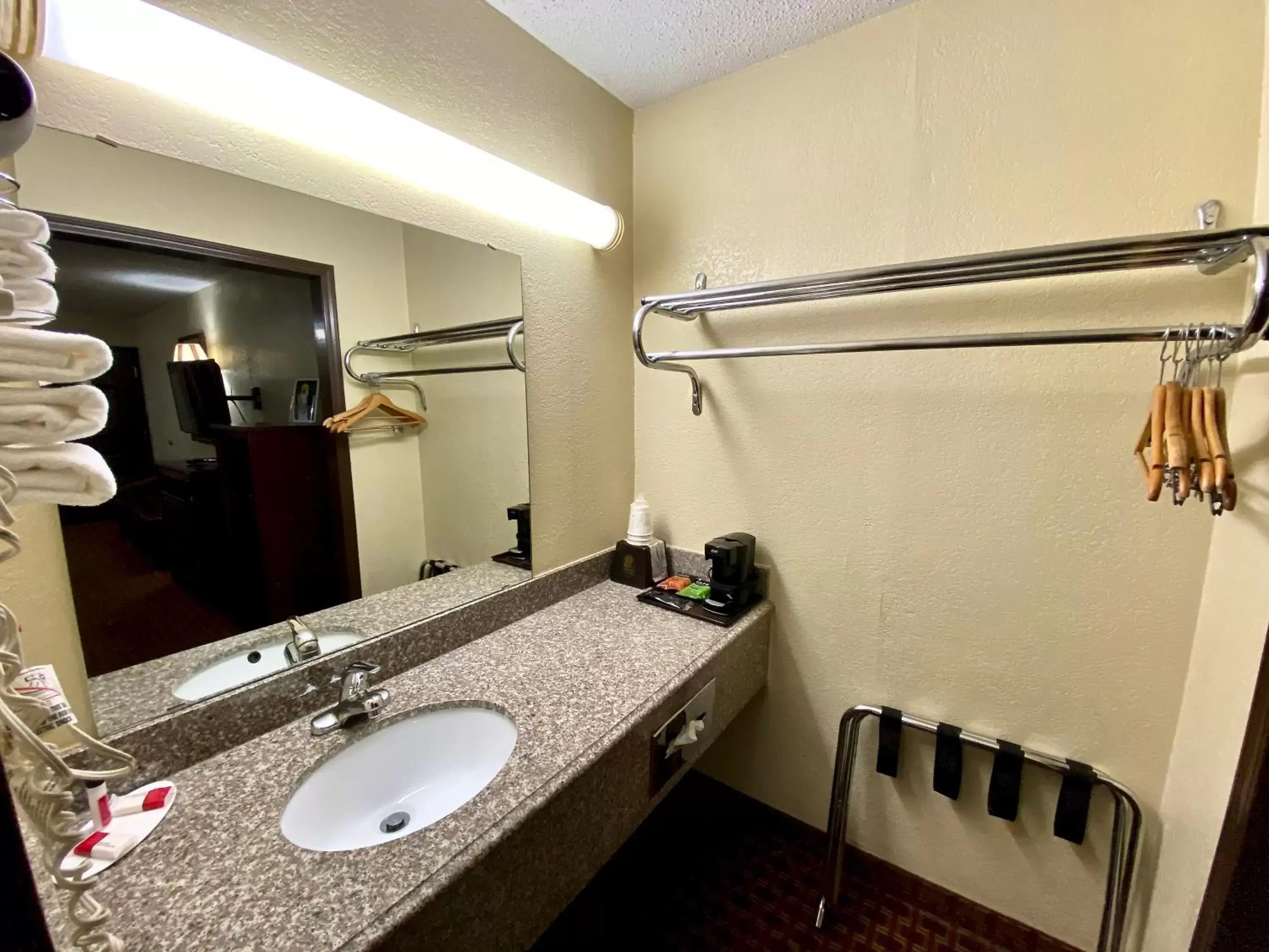 Bathroom in Super 8 by Wyndham Shawnee