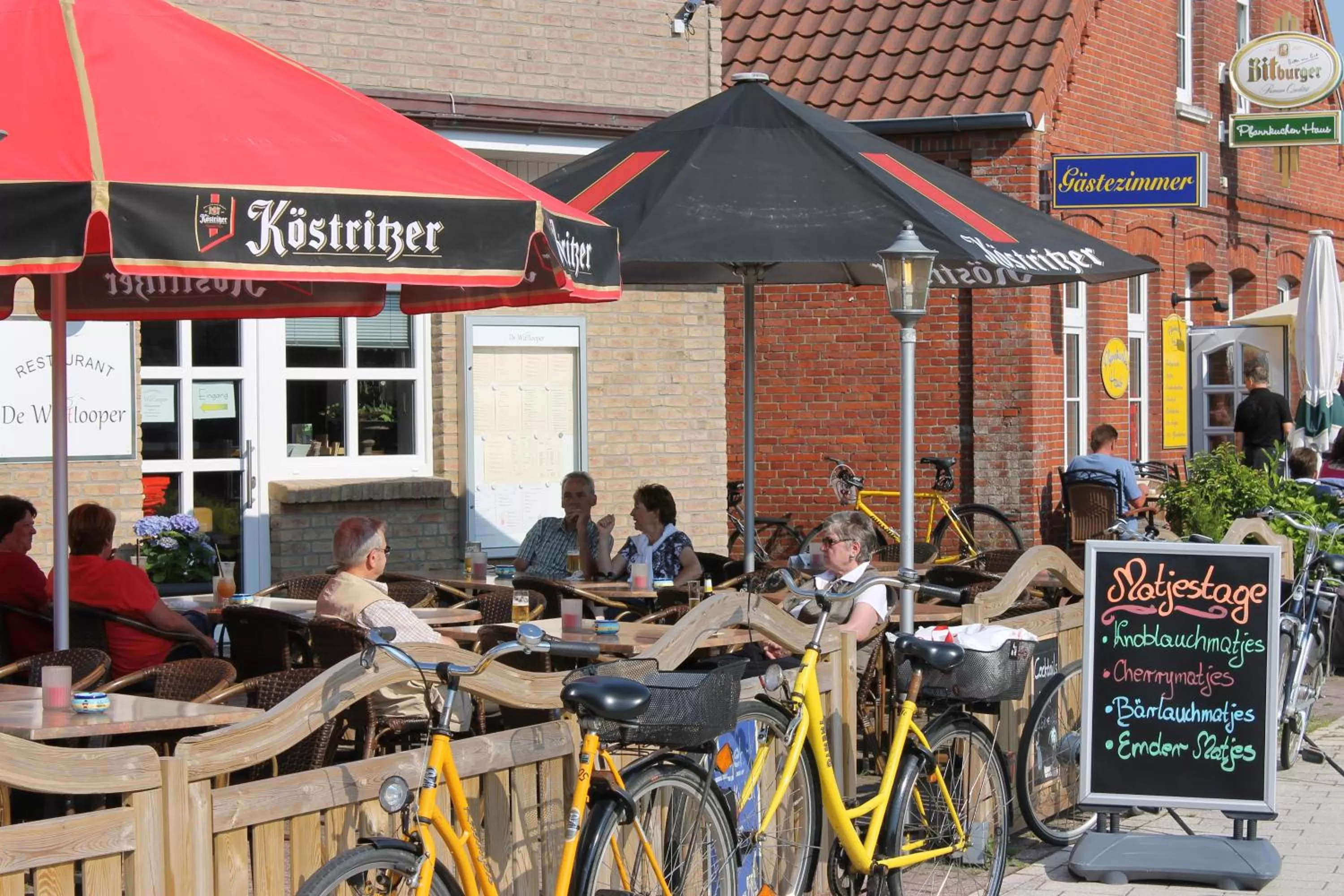 Balcony/Terrace in Hotel Pension Am Hafen
