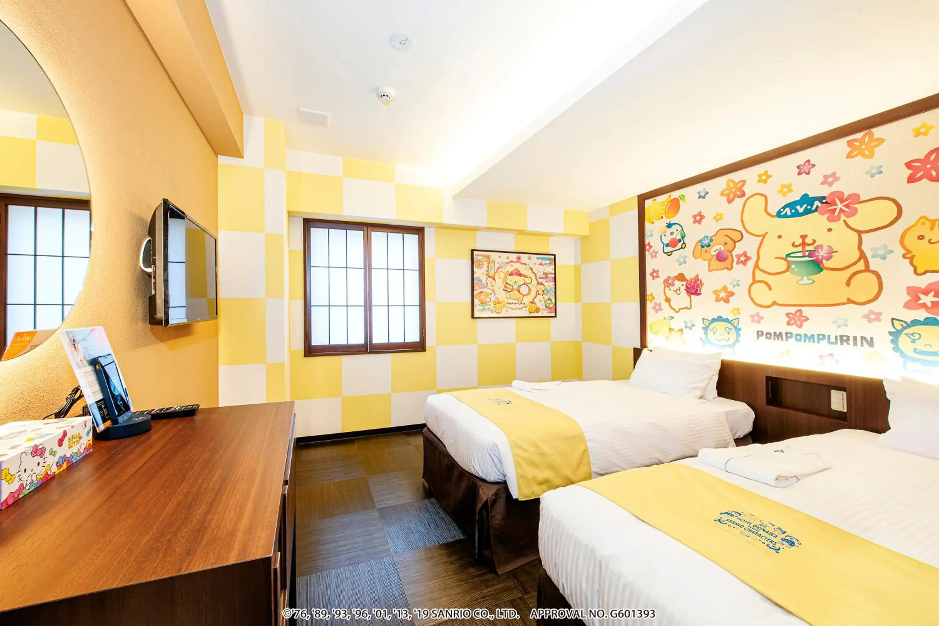 Photo of the whole room in Hotel Okinawa With Sanrio Characters