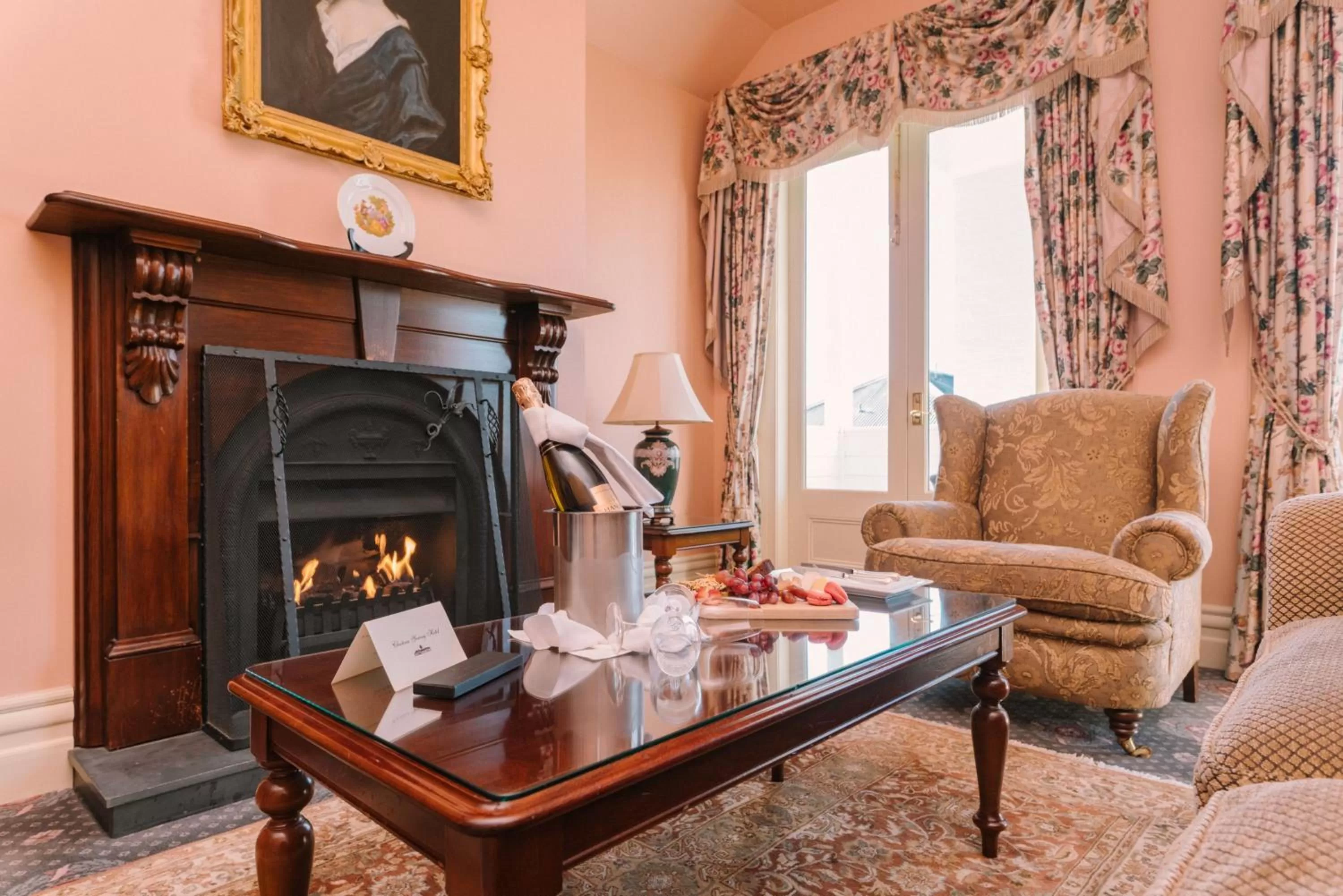 Living room in Chateau Yering